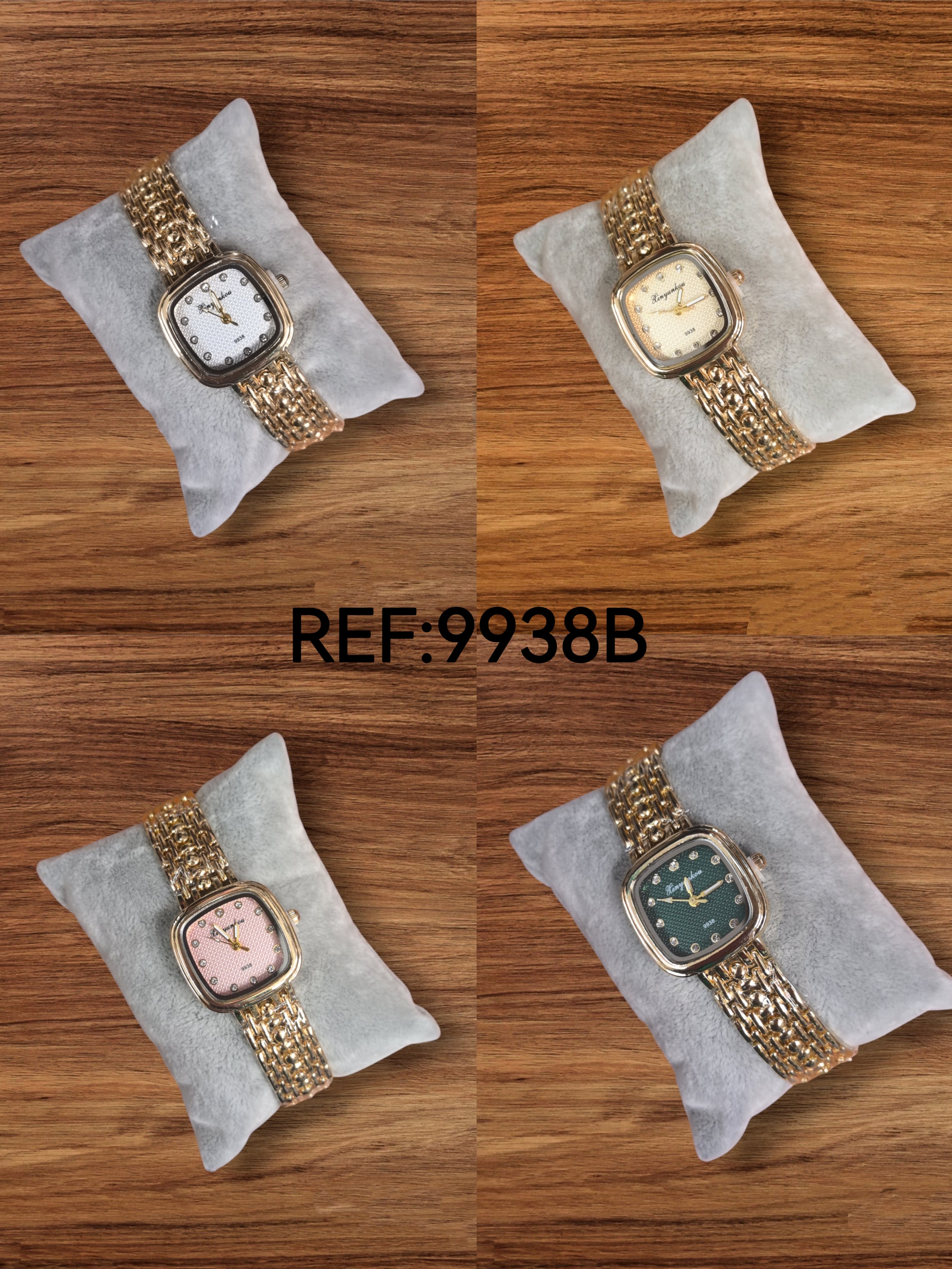 Montres femme bracelets métal Doré 9938B (x5)