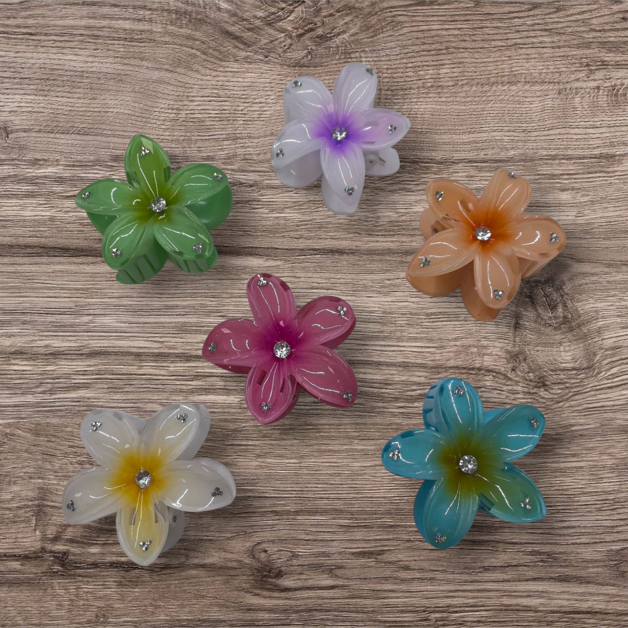 pinces cheveux forme fleur (x12)#10