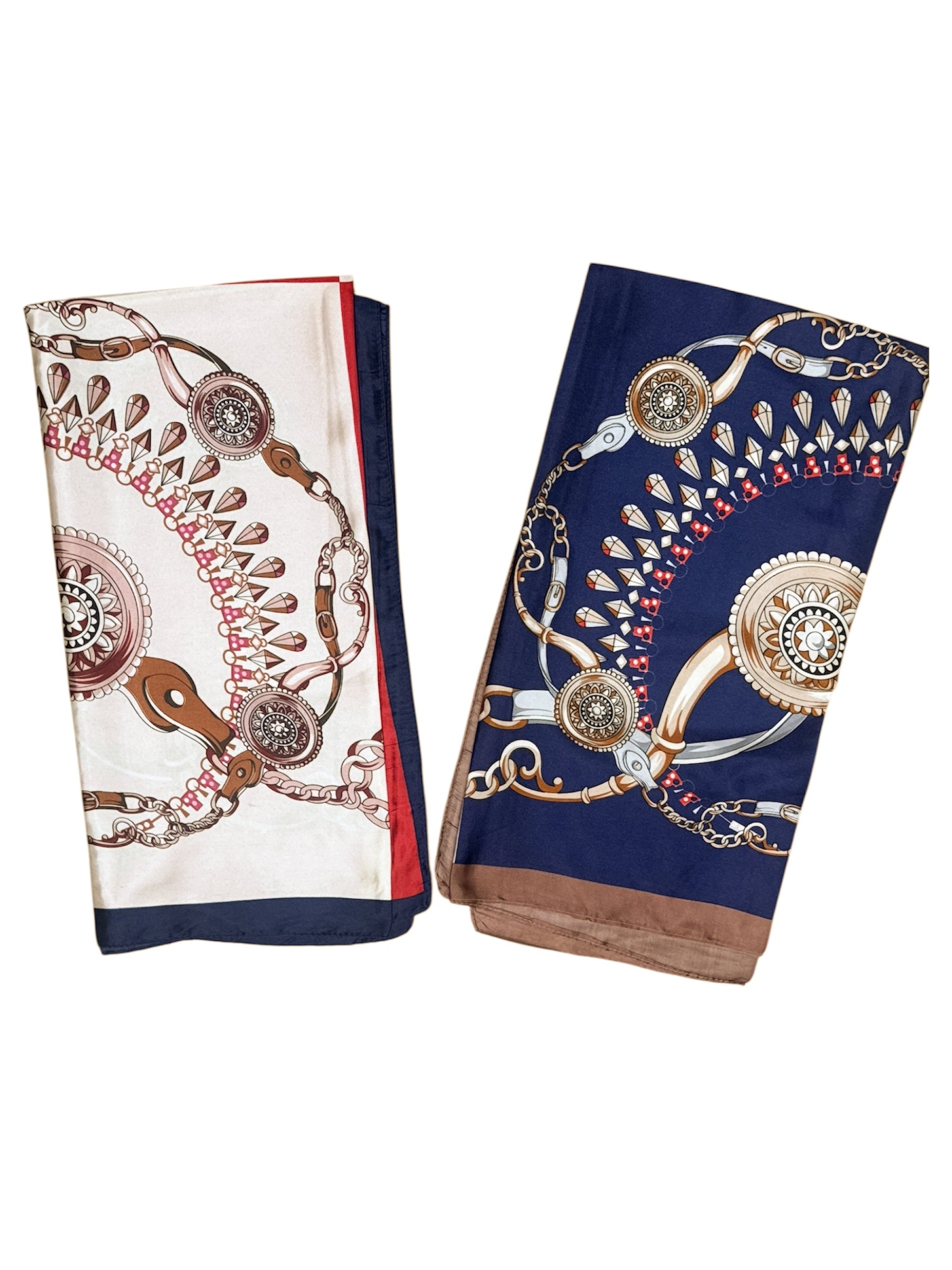 Foulard carré 90cm imprimé fantaisie (x10)#15