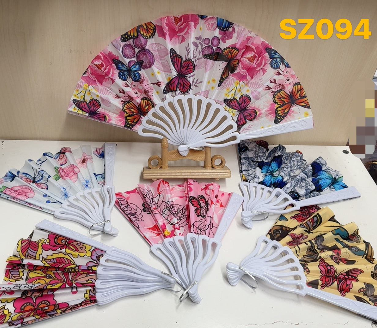 Éventails motif des Papillon(x12) #094