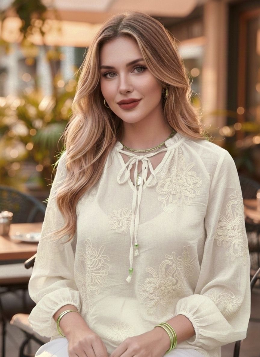 Blouse Broderie anglaise(X6)