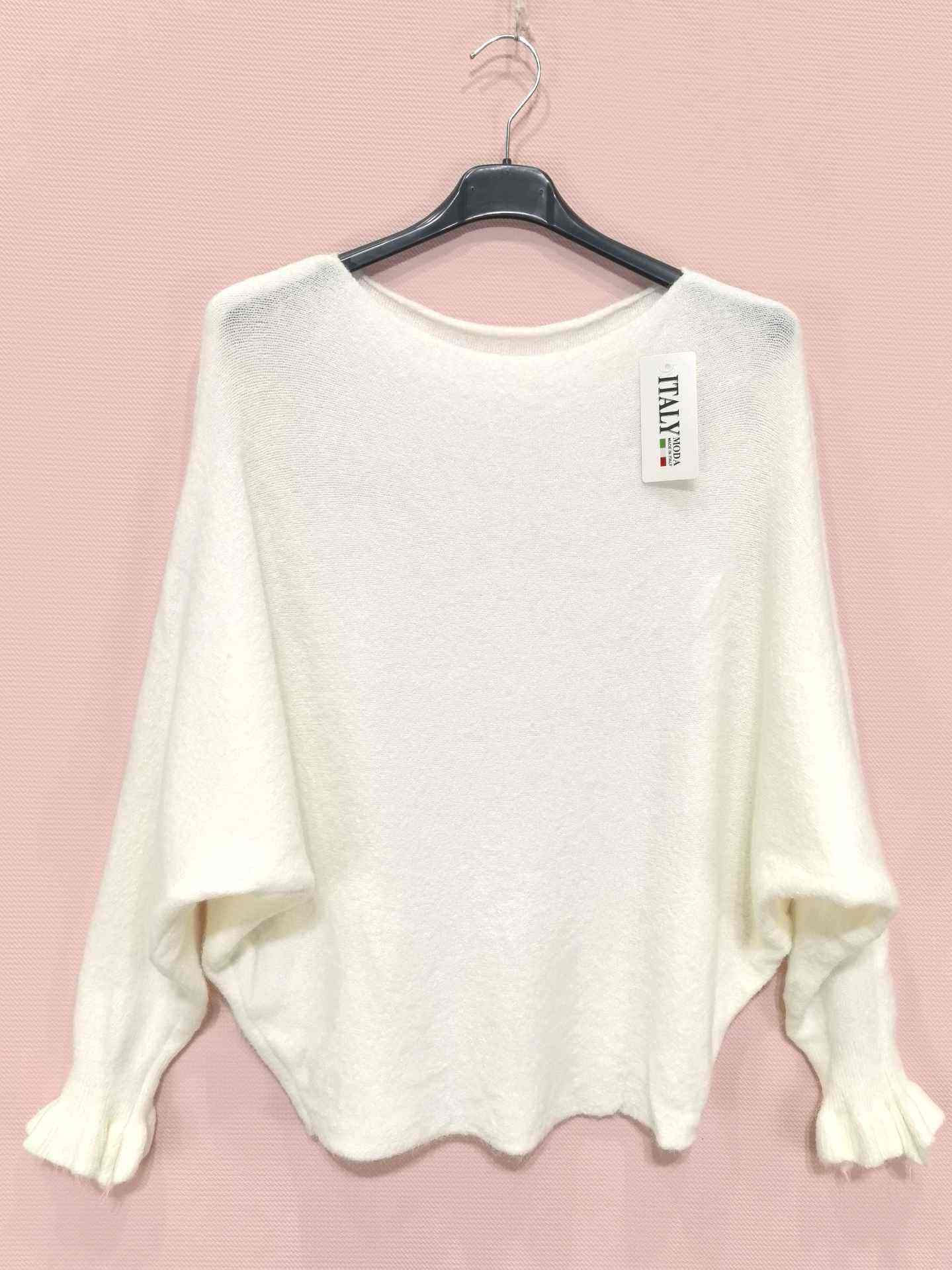 Pull Chauve-Souris à Manches Froncées (x8)