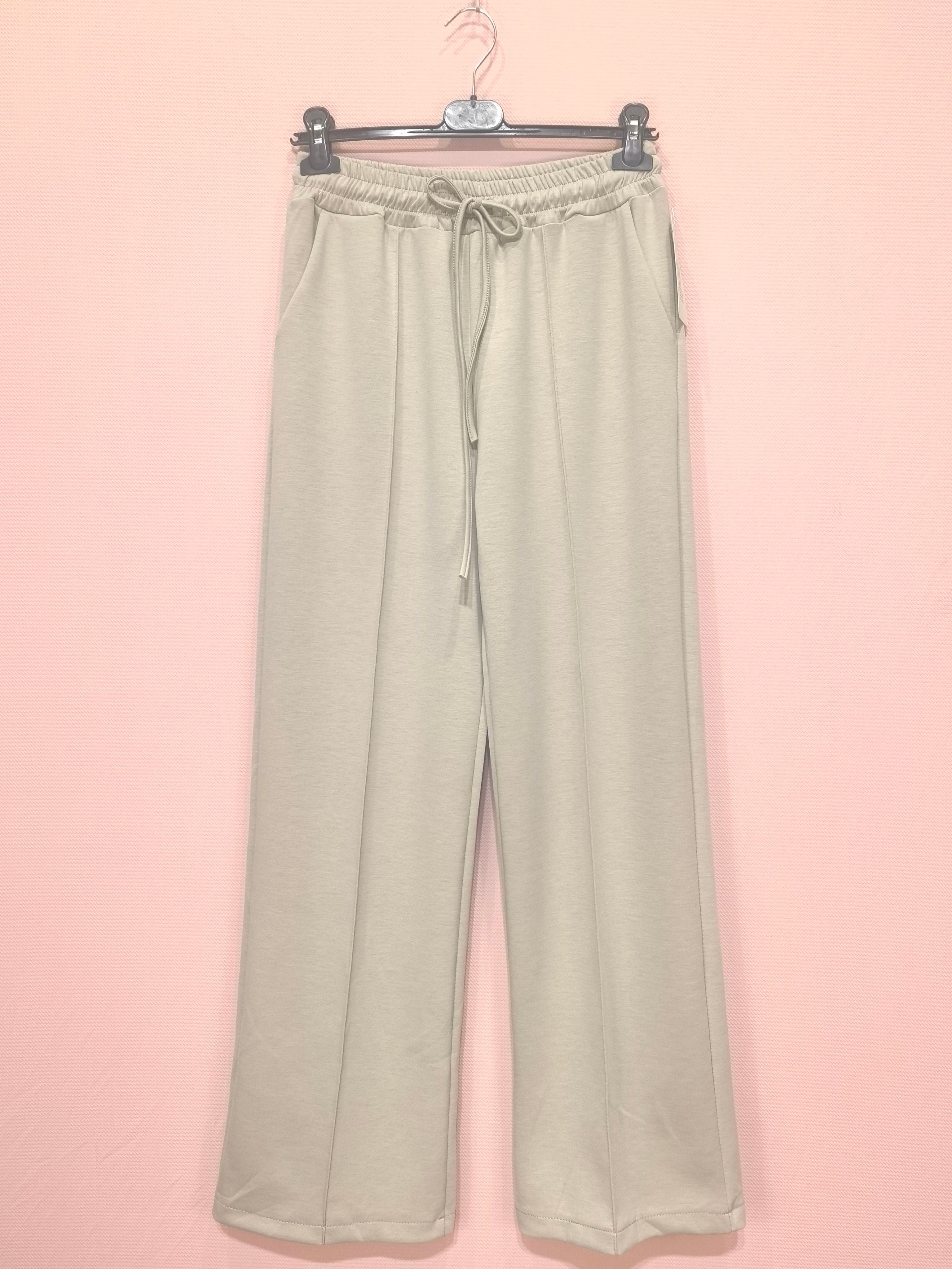 Pantalon large à taille élastique (x6)