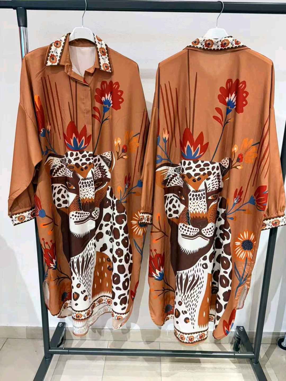 Robe Chemise Longue Imprimée (x6)