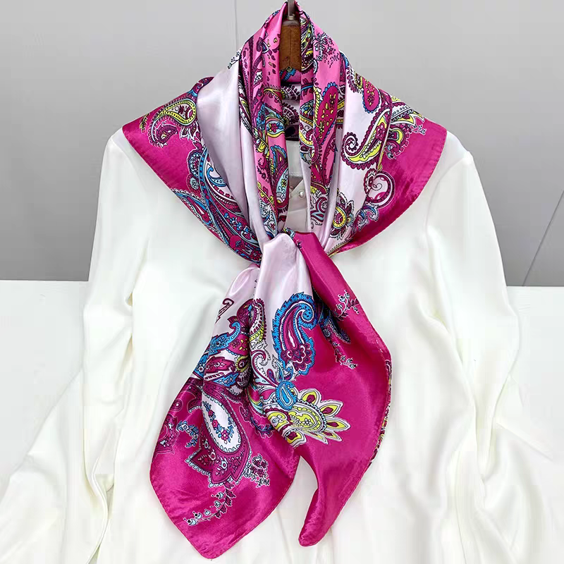 Foulard carré 90cm imprimé fantaisie (x10)#57