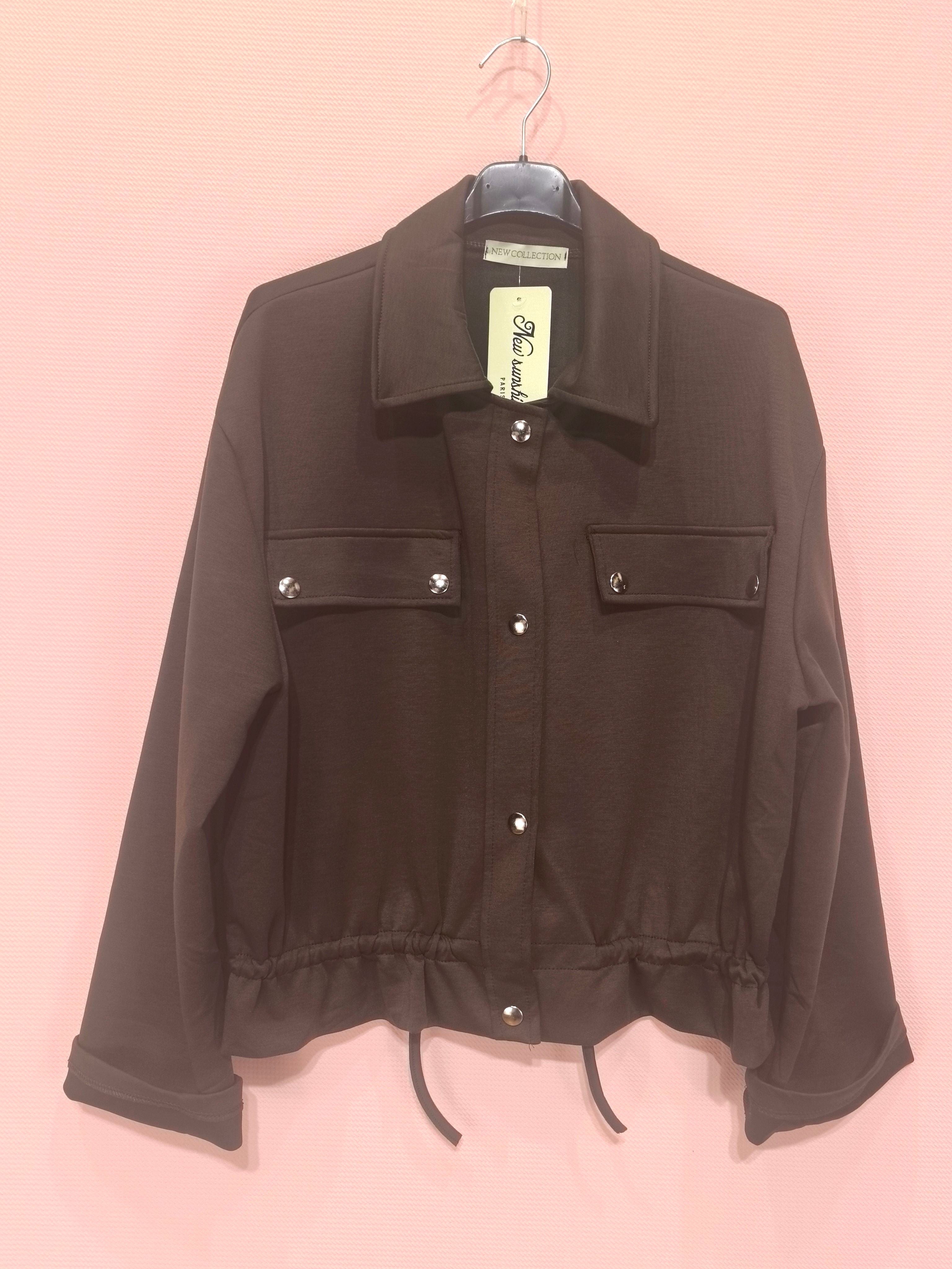 Veste courte à boutons pression (x6)