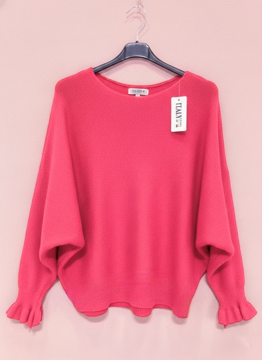 Pull Chauve-Souris à Manches Froncées (x8)