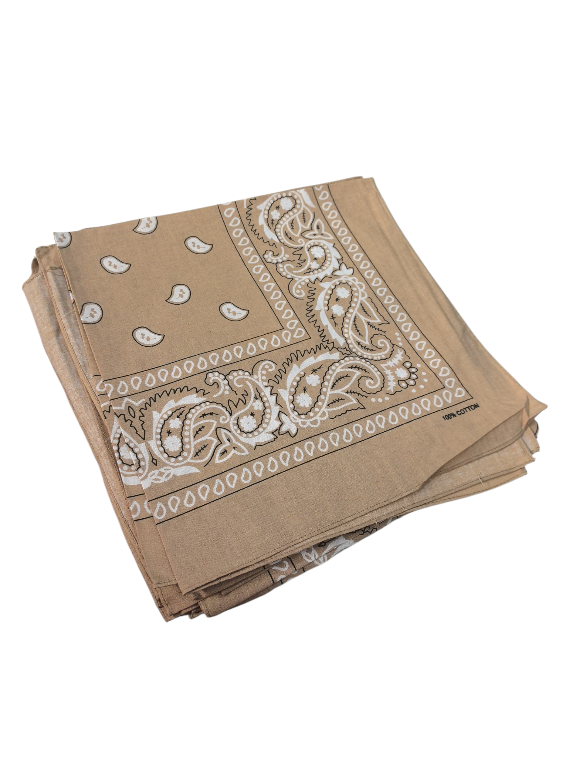 Bandana 100% coton Motif Paisley (x12)
