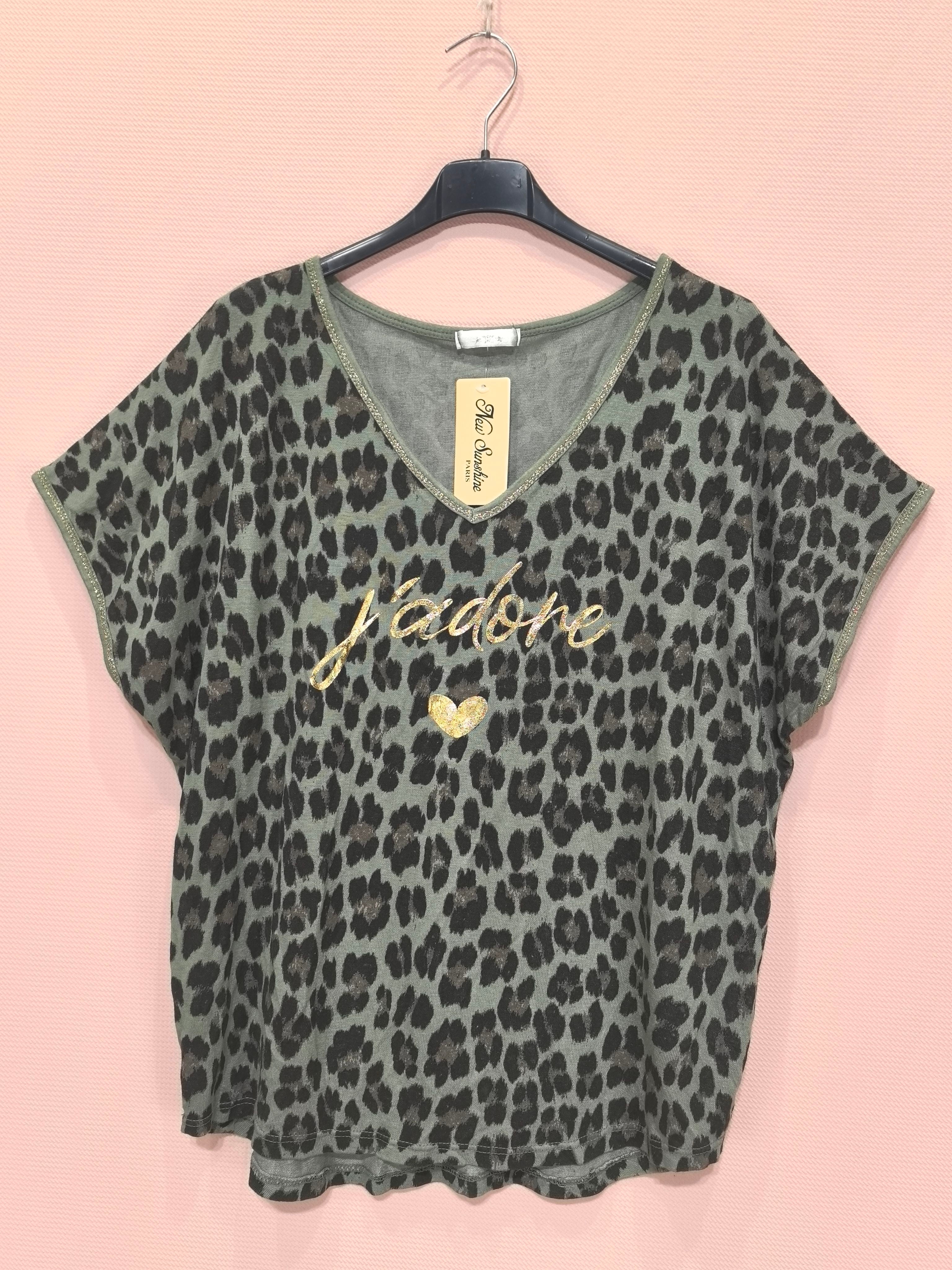 T-shirts Manches Courtes Léopard (x6)