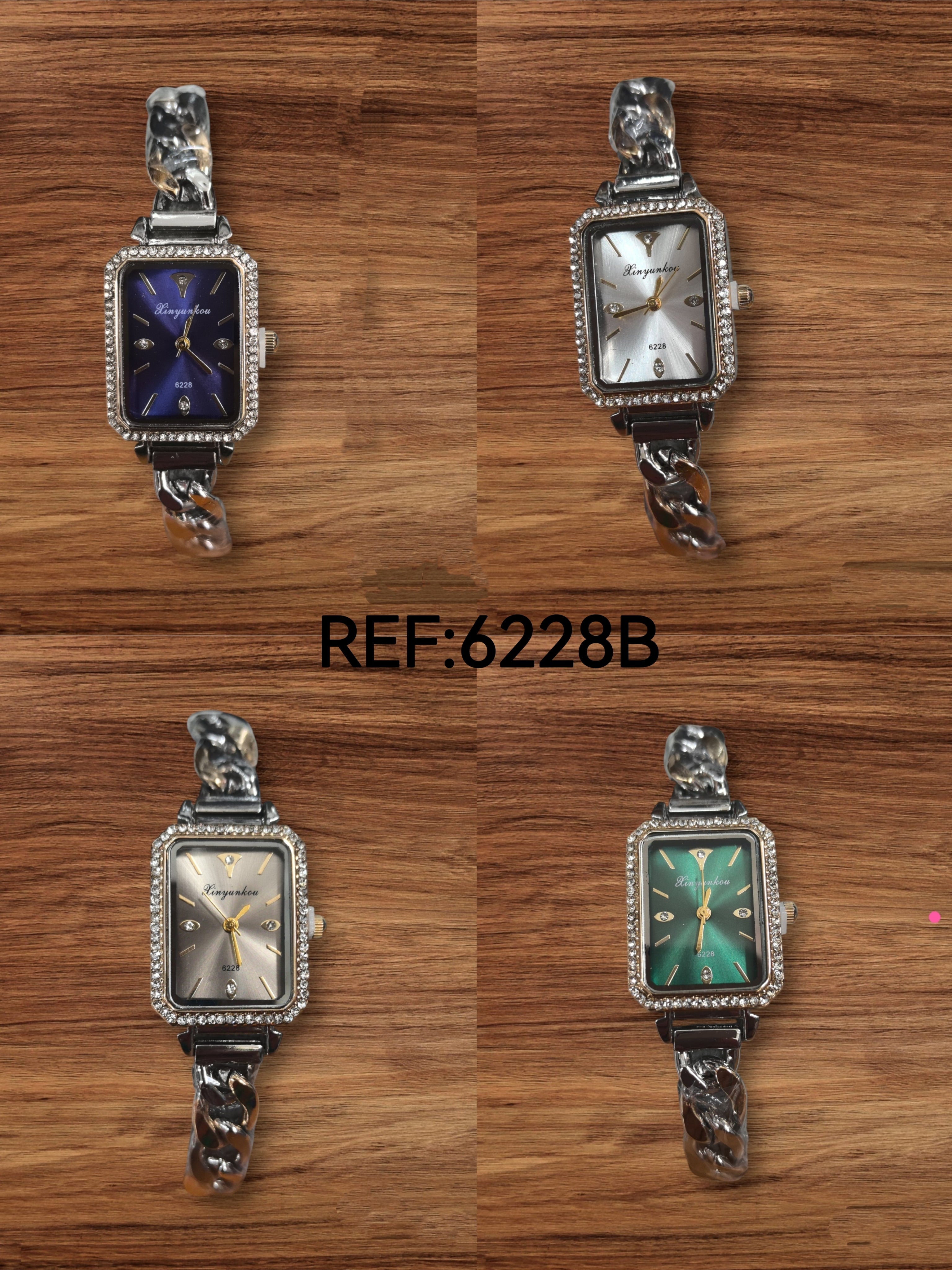 Montres femme bracelets métal 6228B (x5)