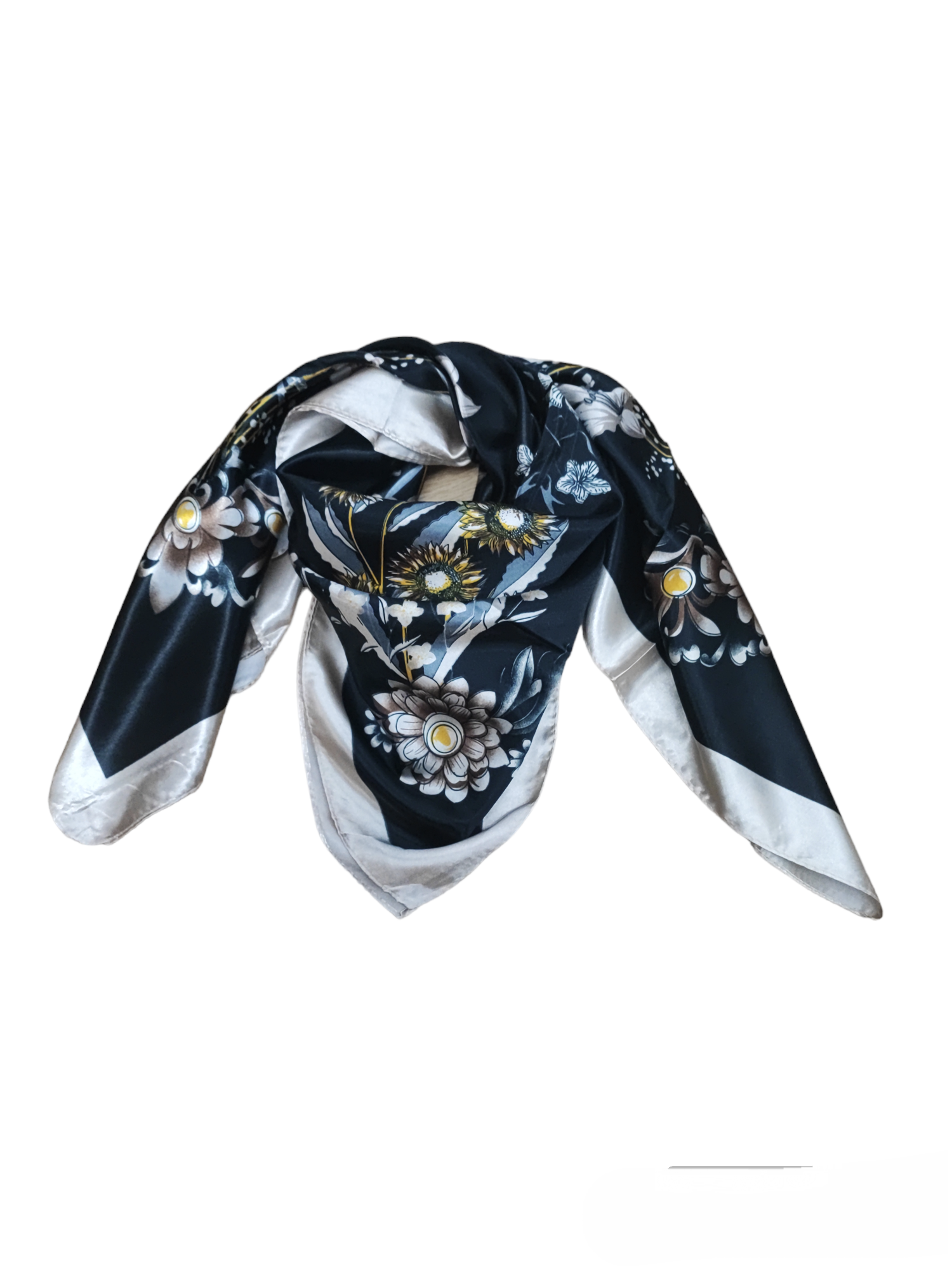 Foulard carré 90cm imprimé fantaisie (x10)#22