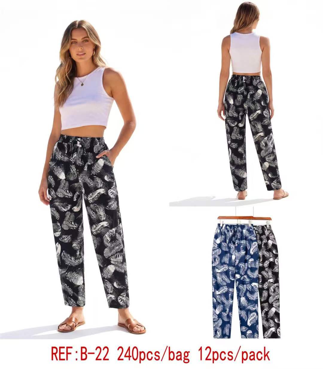 Pantalon Fluide Imprimé (x12)#22