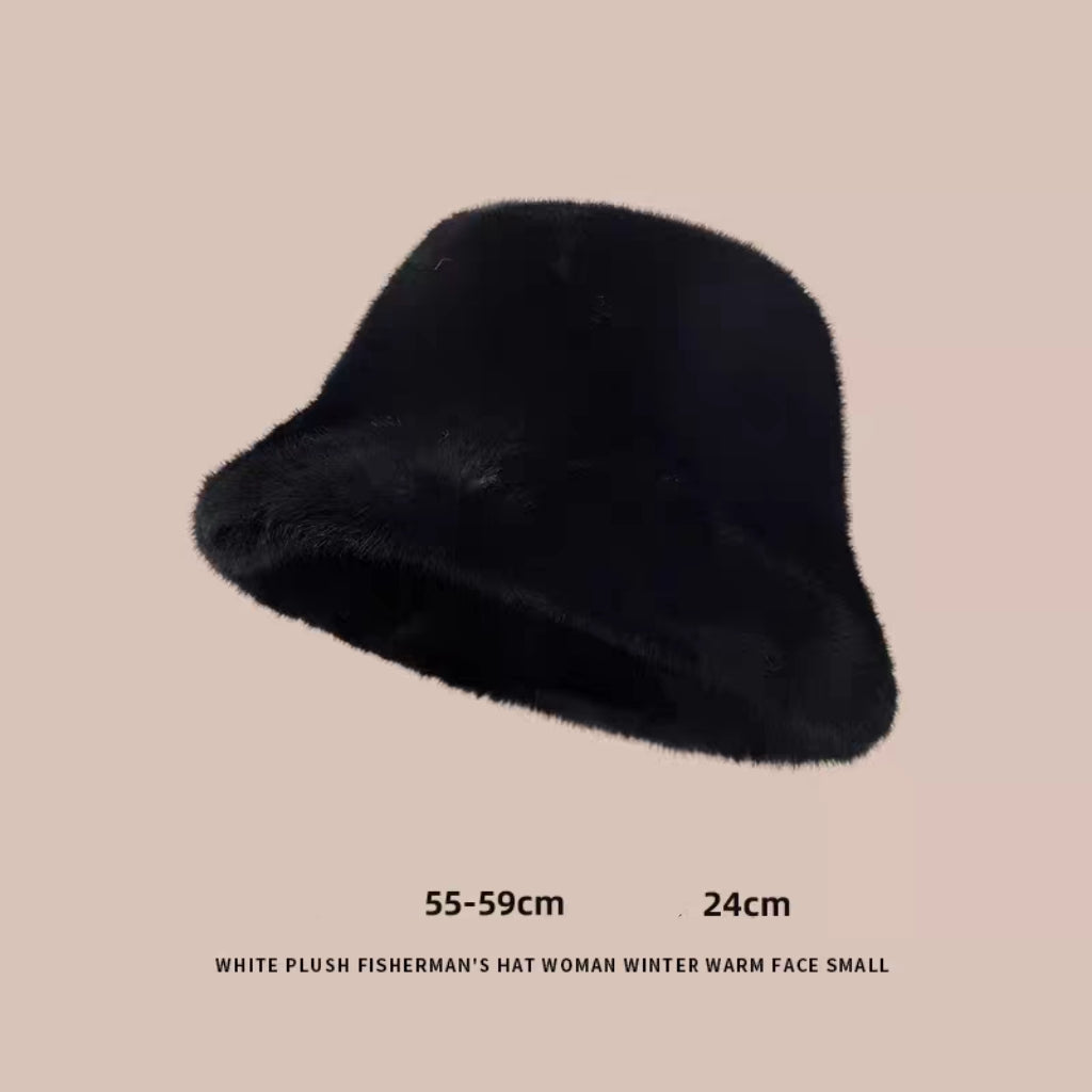 Chapeau Bob fausse fourrure doux (x12)#2