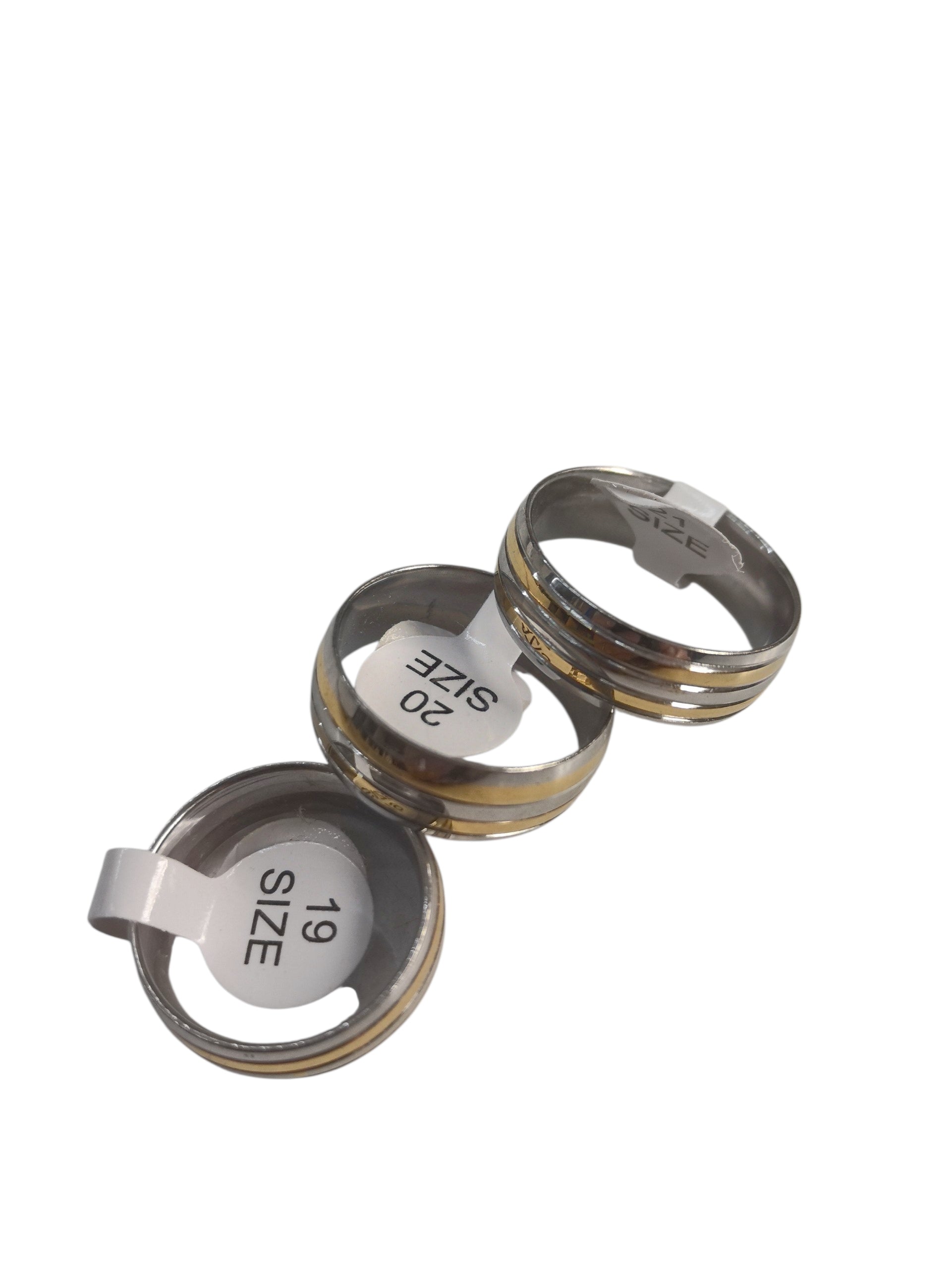 bagues acier inoxydable (x36)18# 1,00€/unité