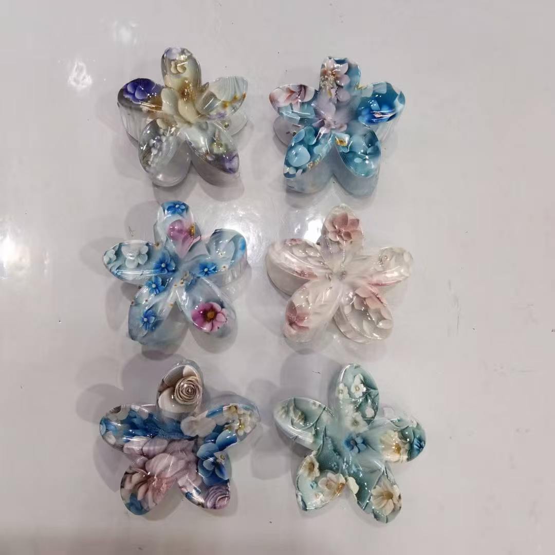 pinces cheveux forme fleur (x12)#38