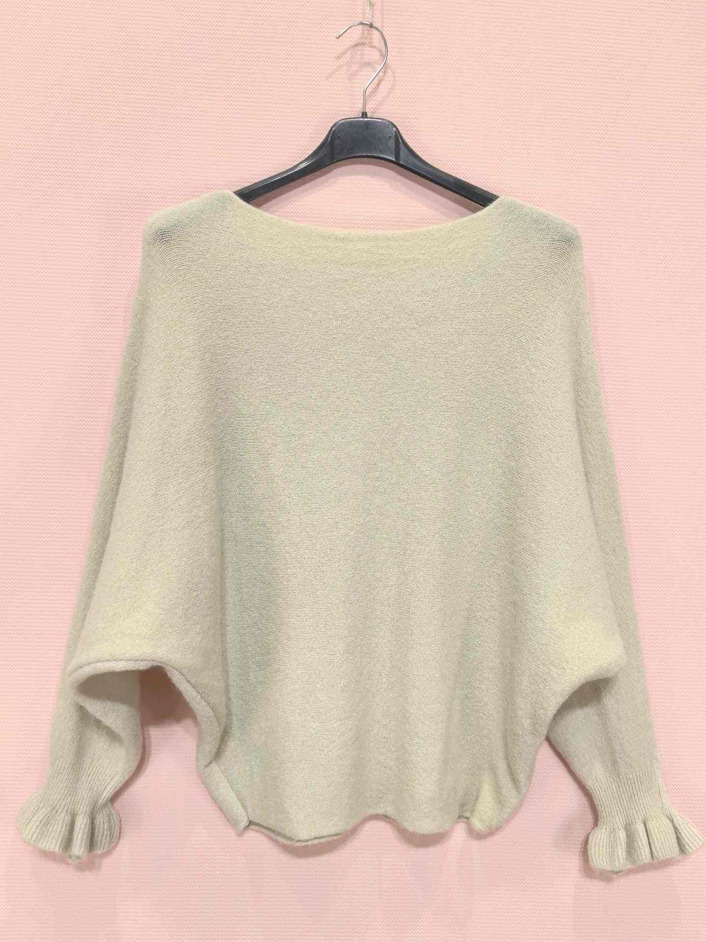 Pull Chauve-Souris à Manches Froncées (x8)