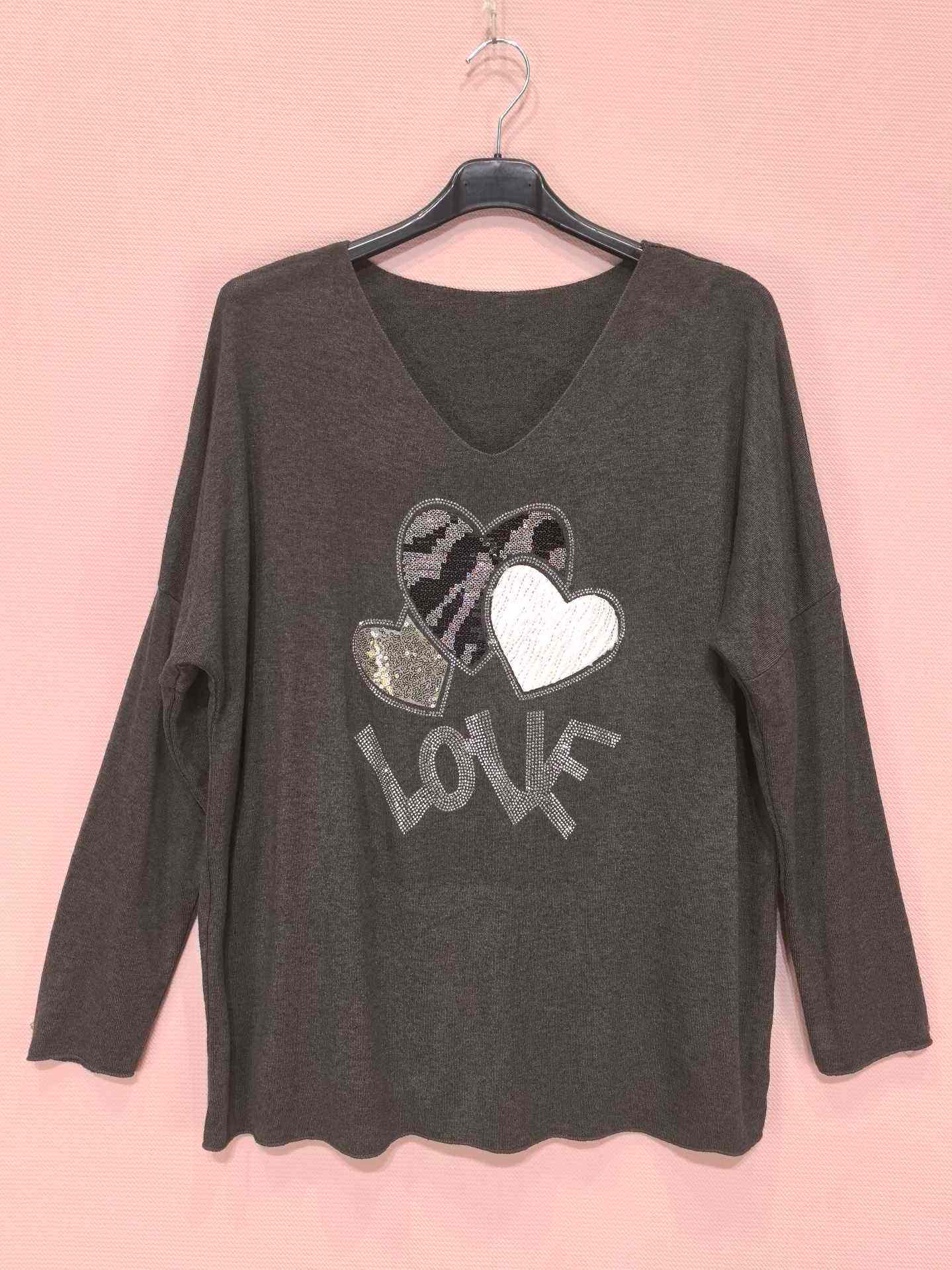 T-shirts Manches Longues Love (x8)