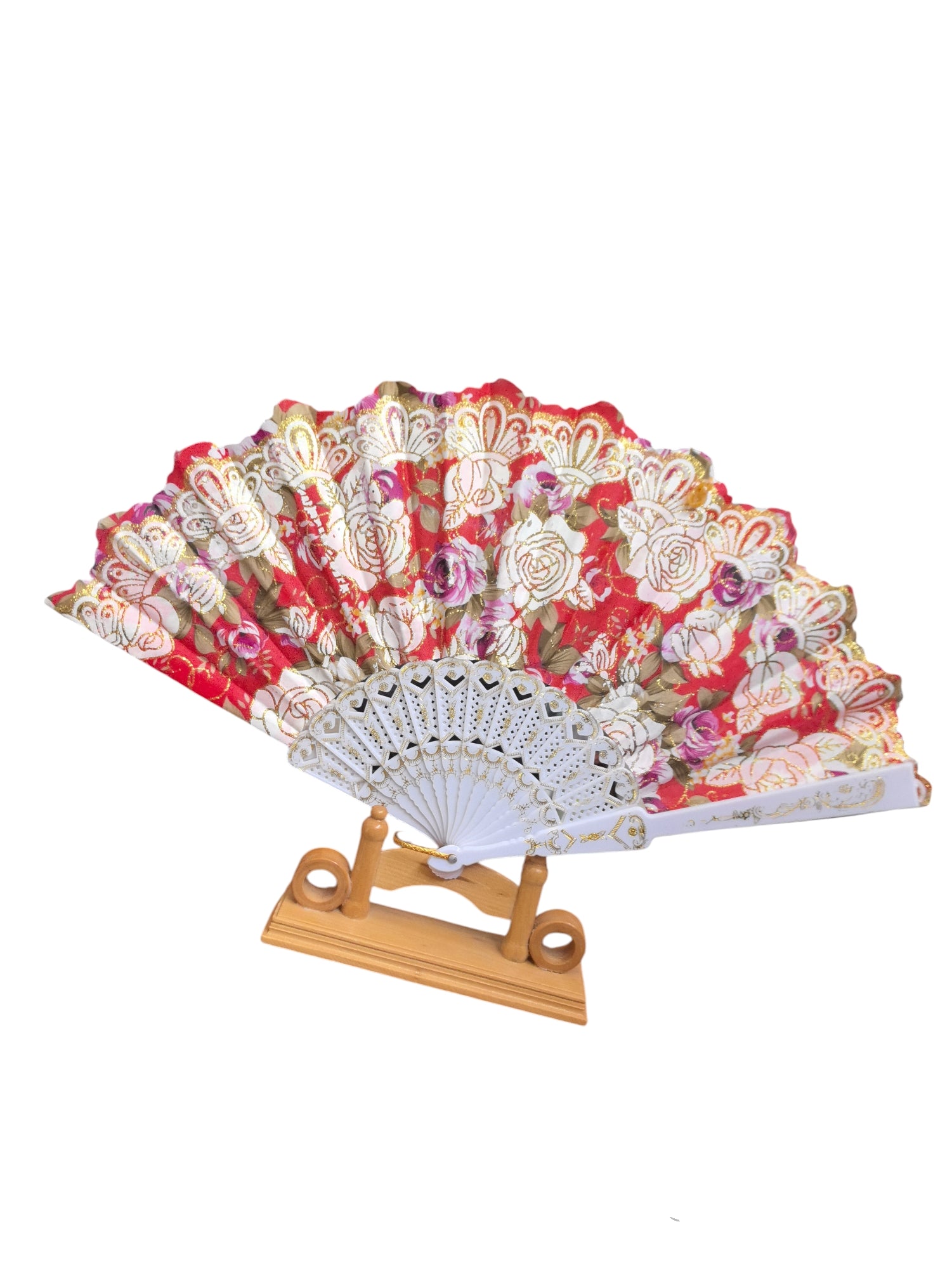 Éventails motif des roses(x12) #21