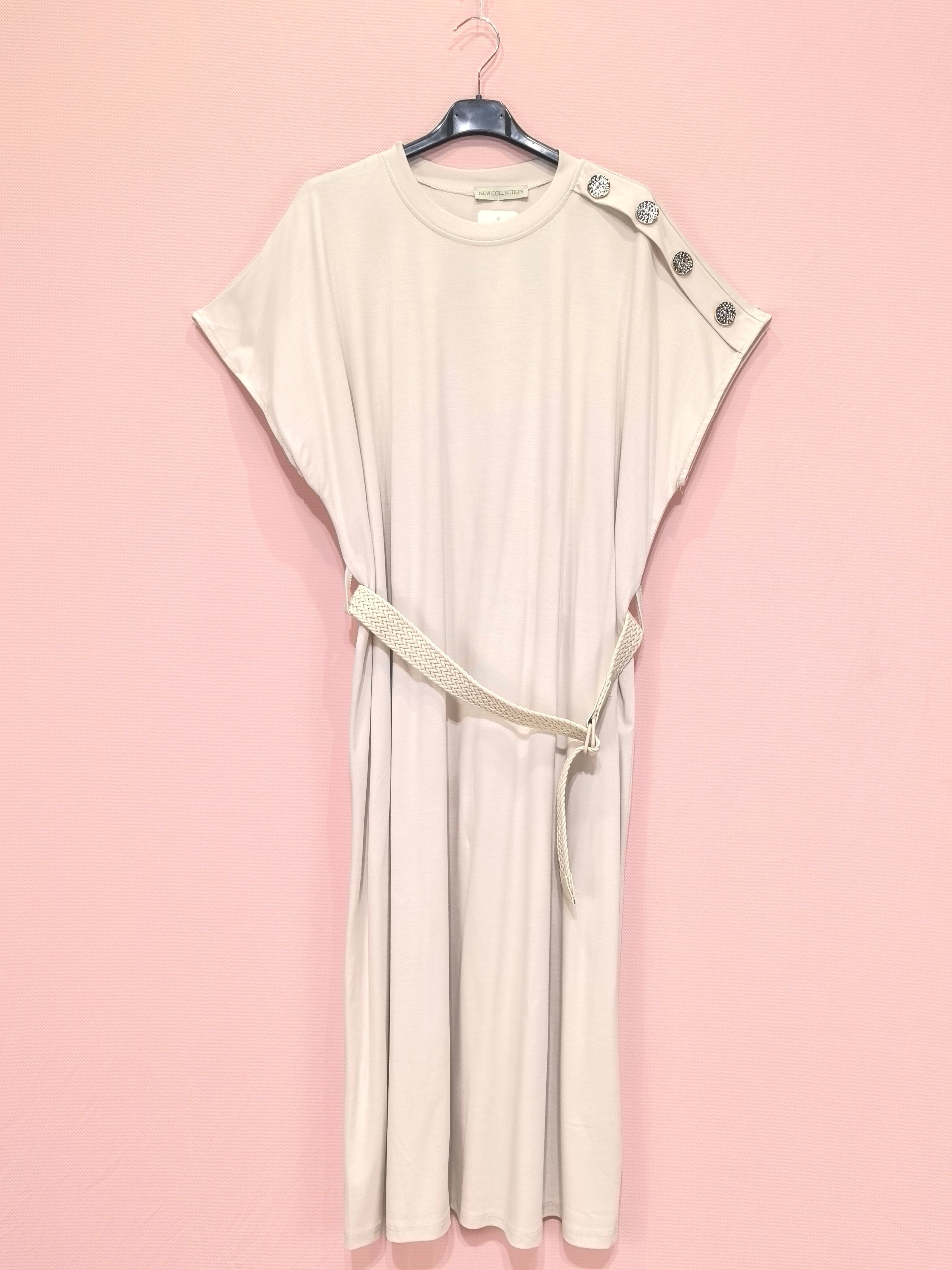 Robe Longue Avec Ceinture (x8)