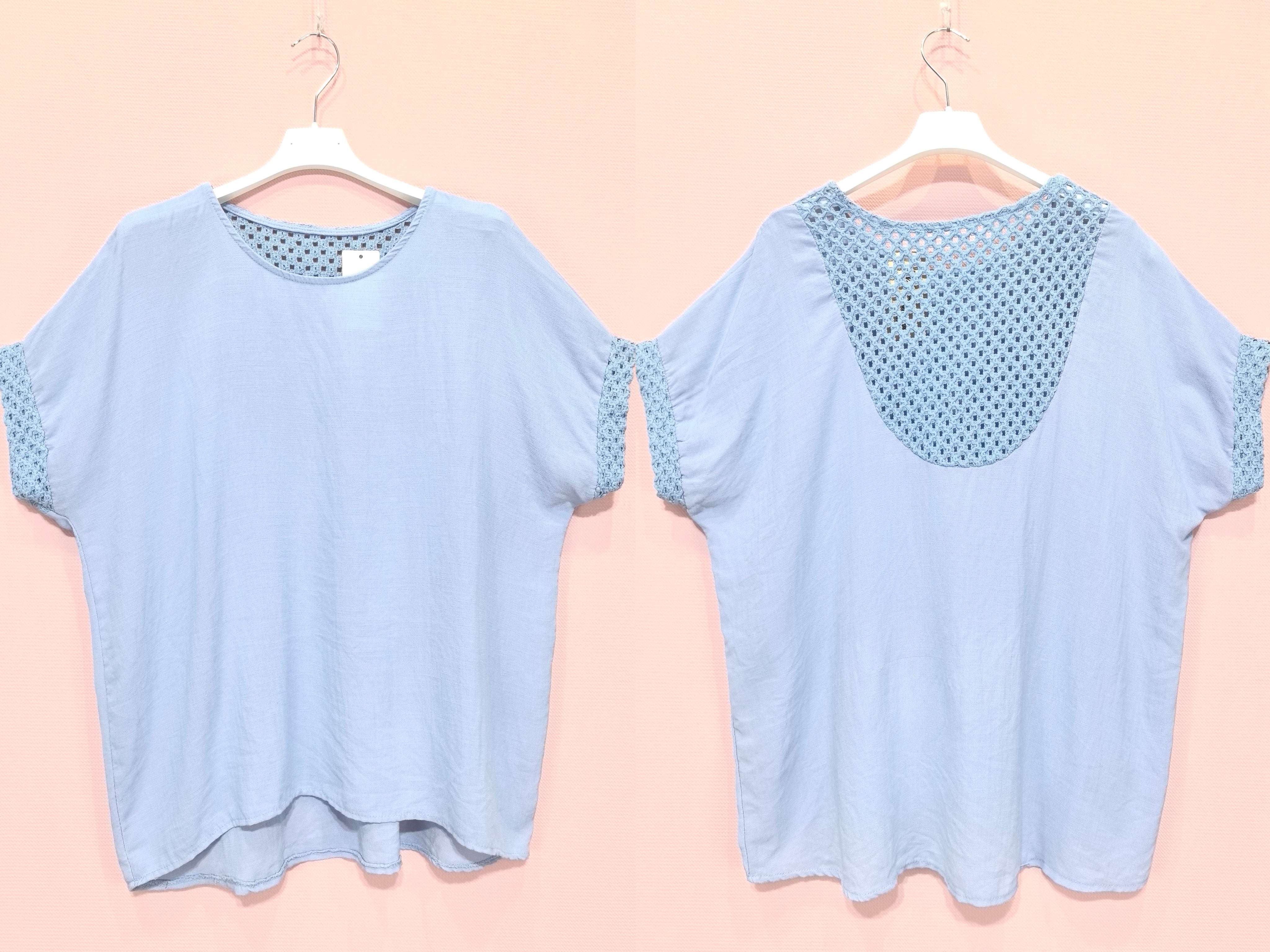 Blouse à finitions crochet (X8)