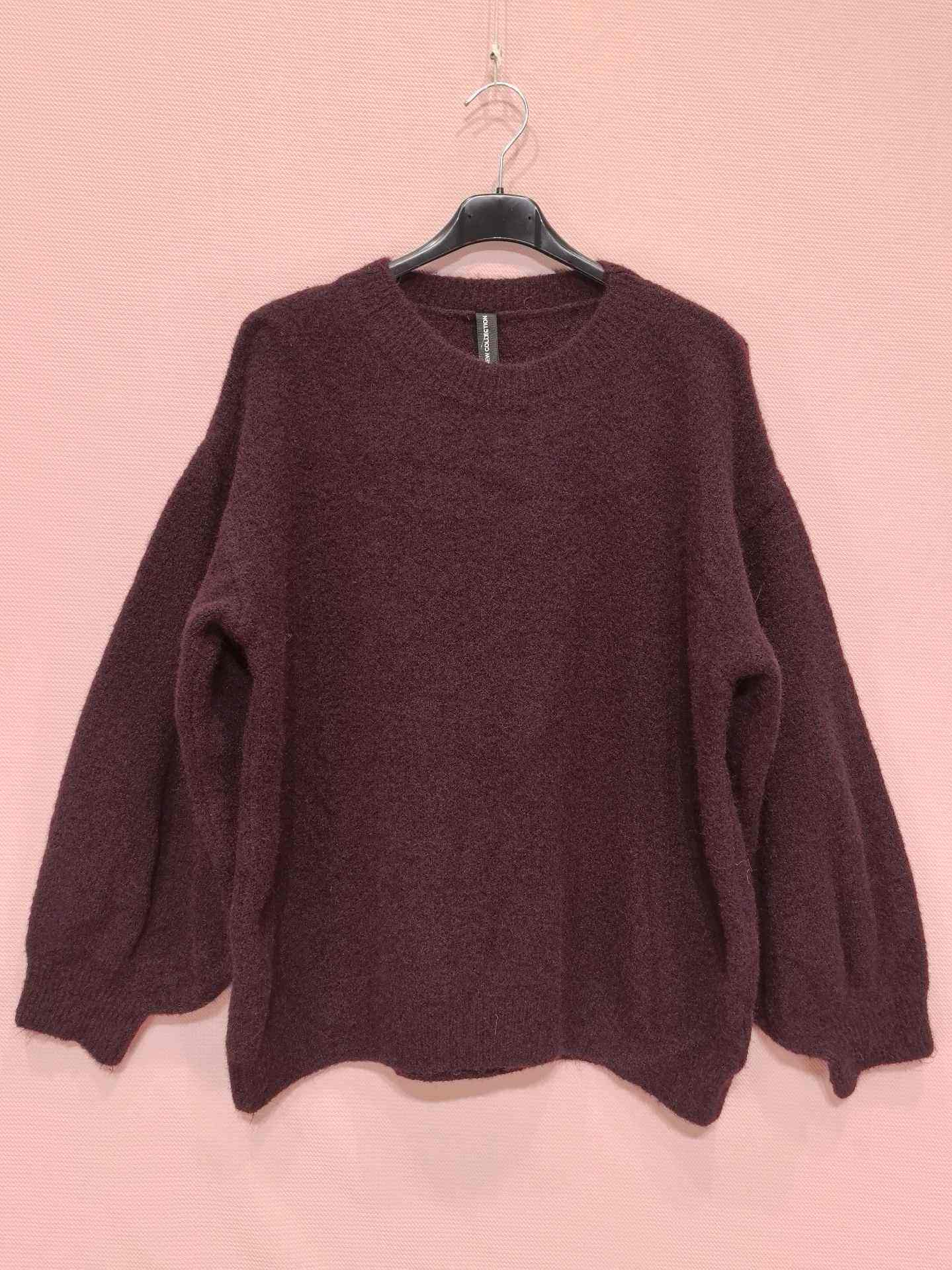Pull cocooning effet duveteux (x6)
