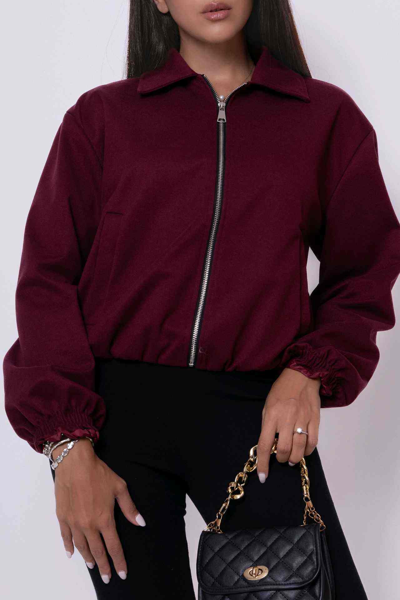 Veste zippée à col chemise (x6)