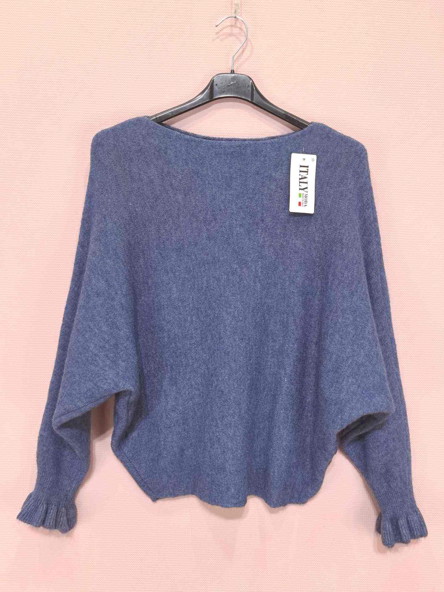 Pull Chauve-Souris à Manches Froncées (x8)