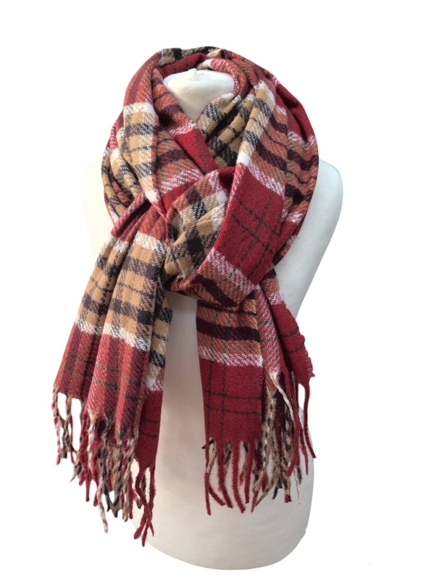 Écharpe hiver motif rayures(x12)#12