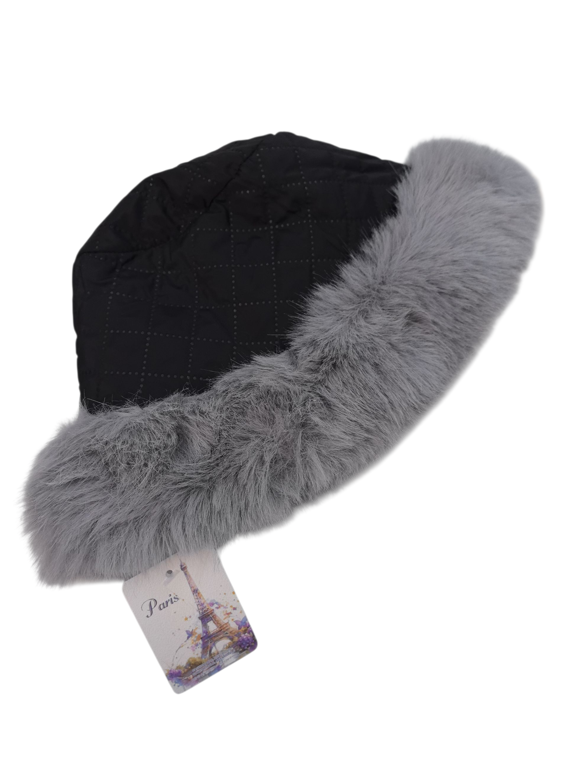 Chapeau bob en fausse fourrure doux (x6)#6