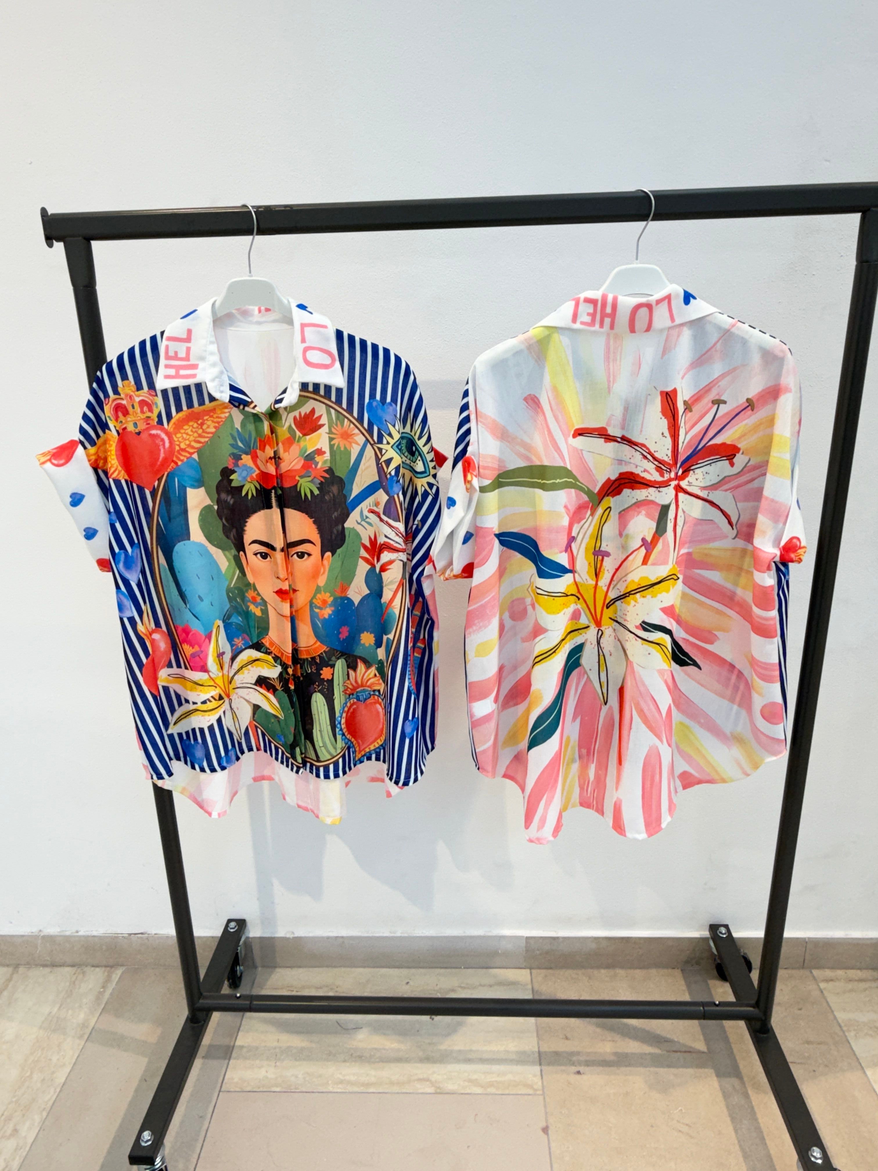 Chemise OverSize Imprimé Graphique (x6)