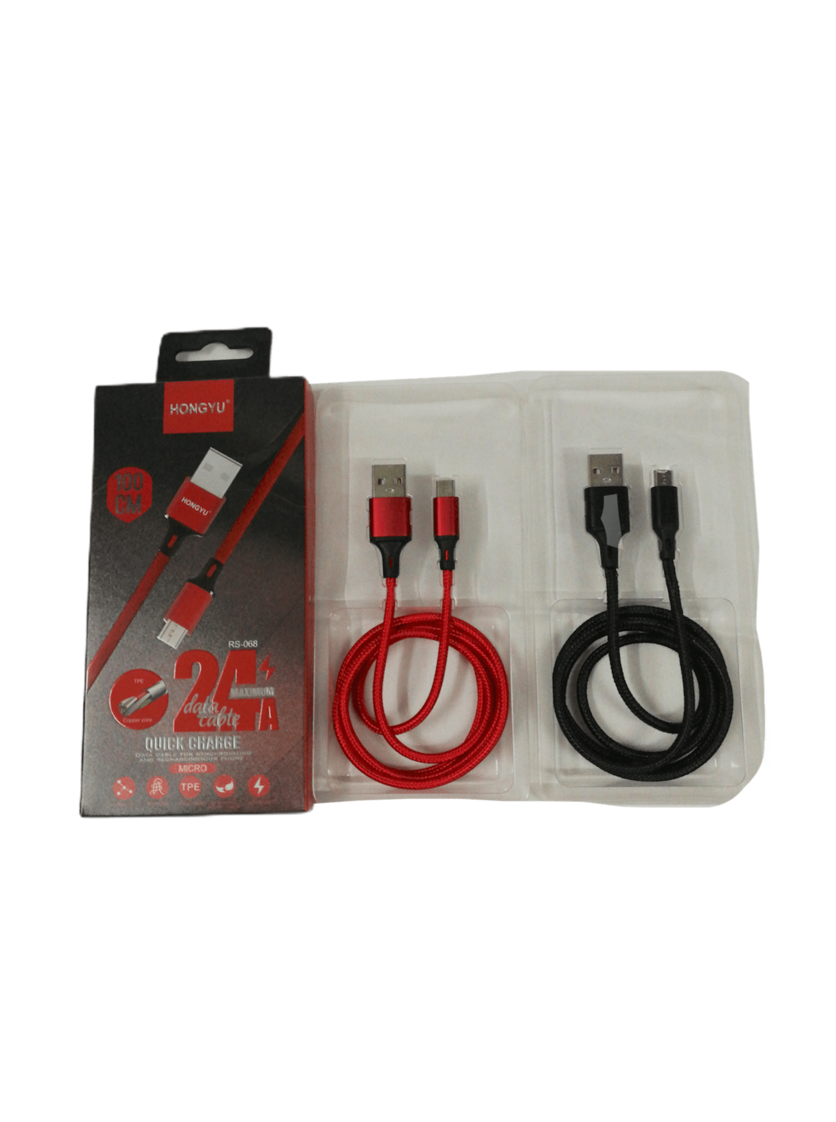 LOT DE 12 - USB MICRO câble nylon 1,80€/unité | Grossiste-pro