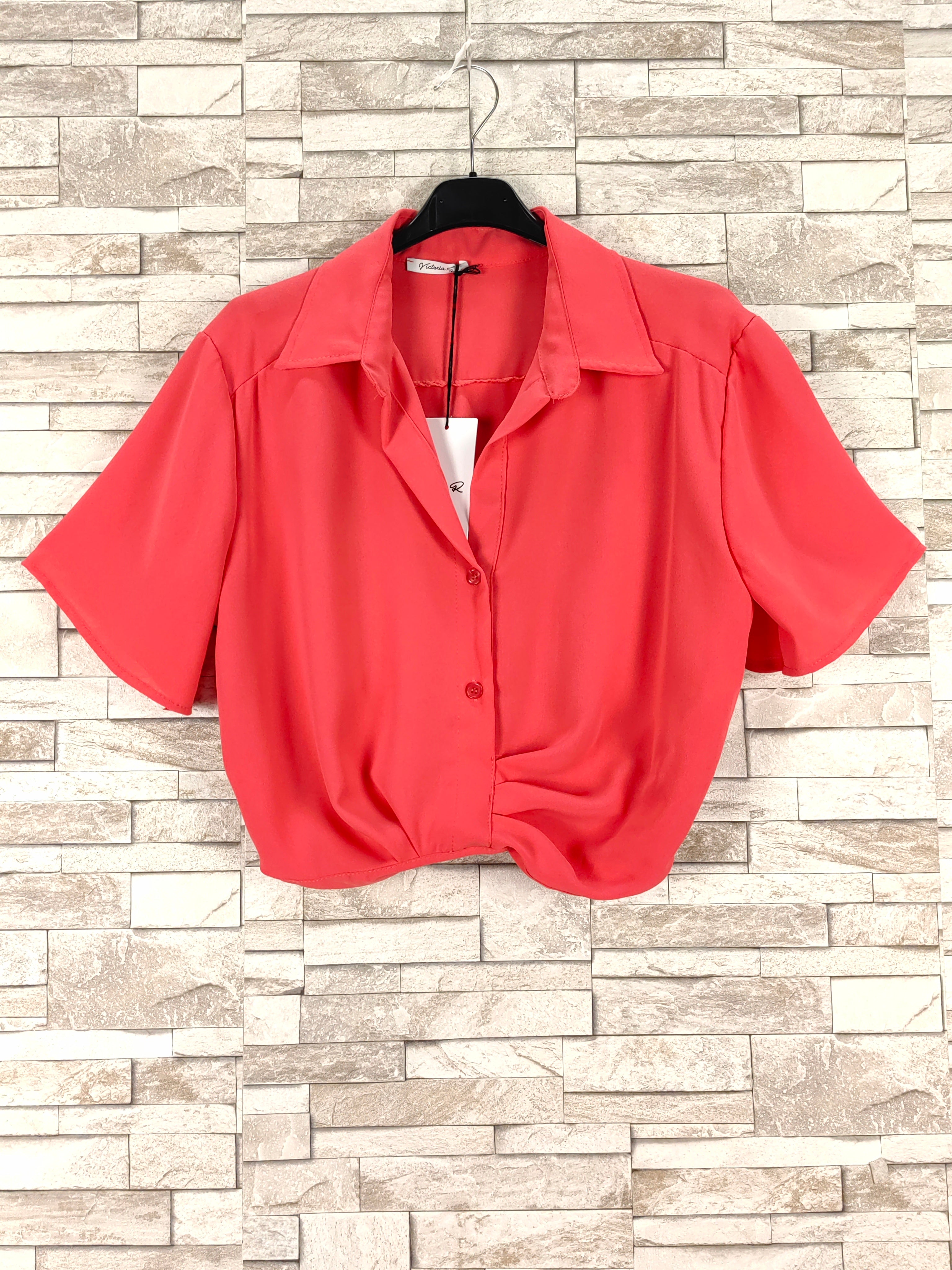 Chemise crop top tendance (x6)