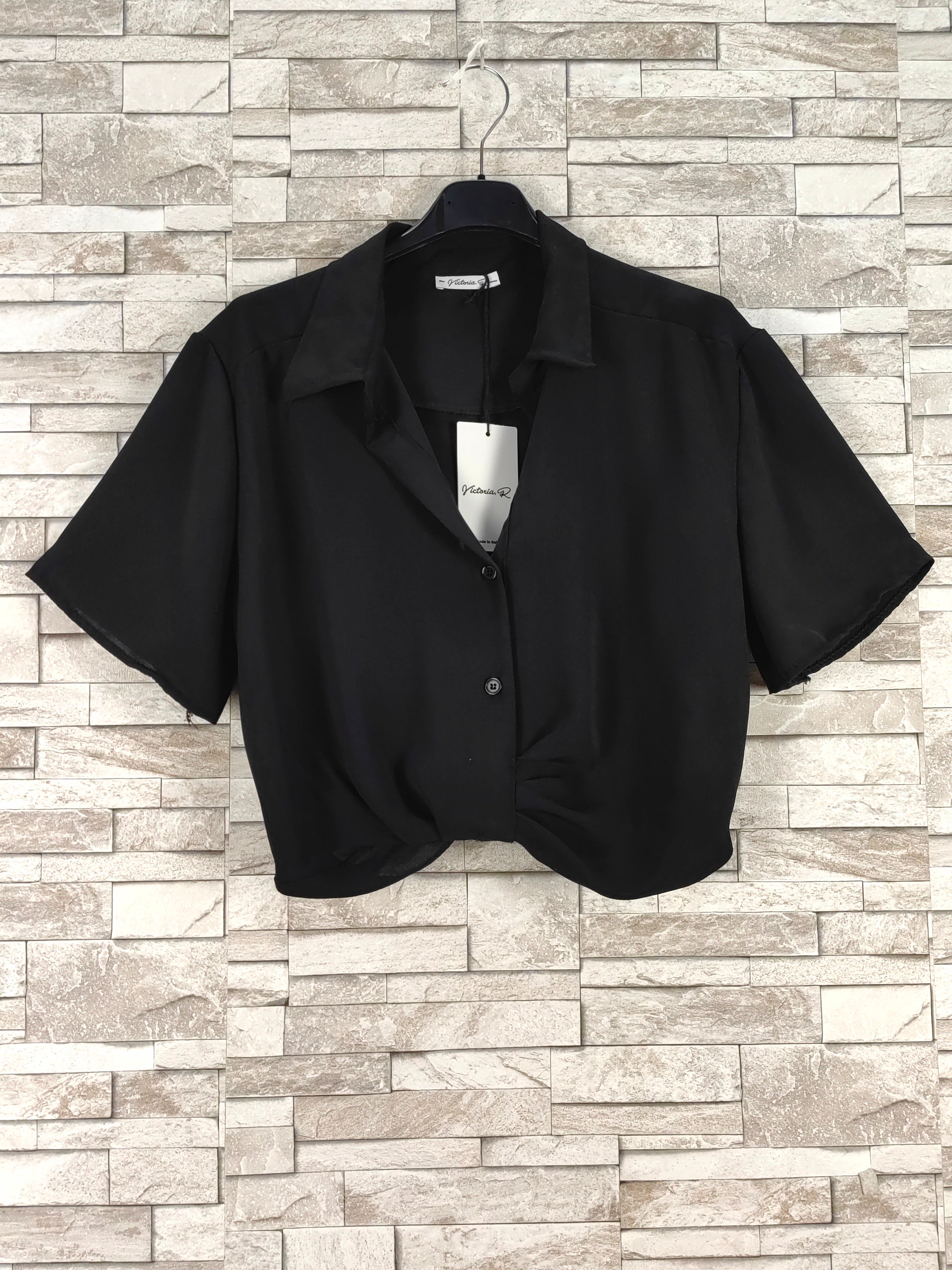 Chemise crop top tendance (x6)