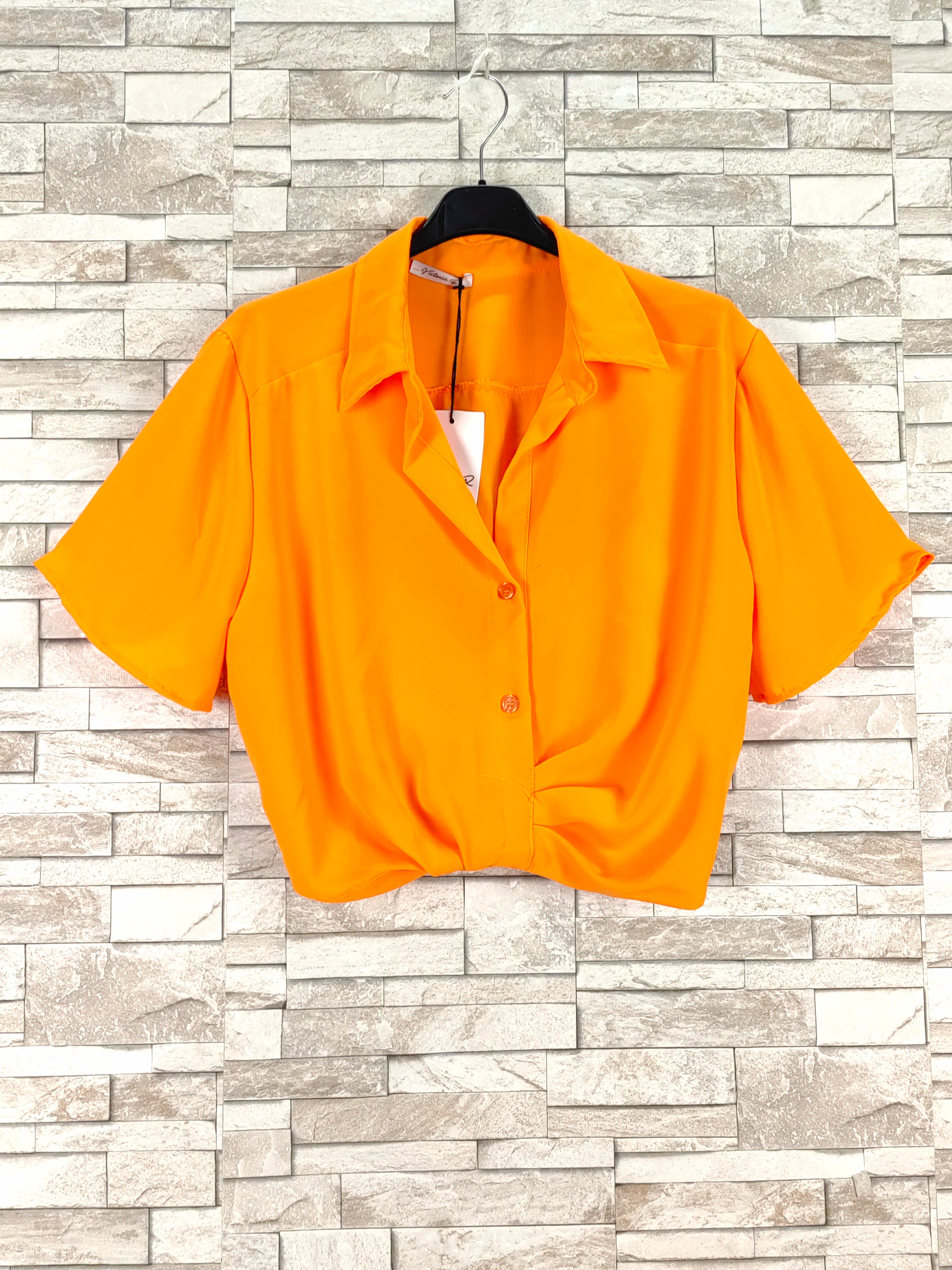 Chemise crop top tendance (x6)