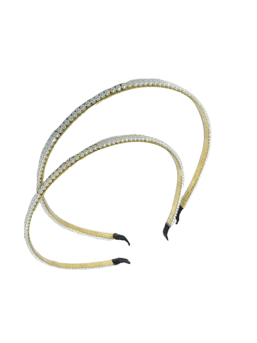 LOT DE 12 - Serre-tête incrustés de perles 1,00€/unité | Grossiste-pro