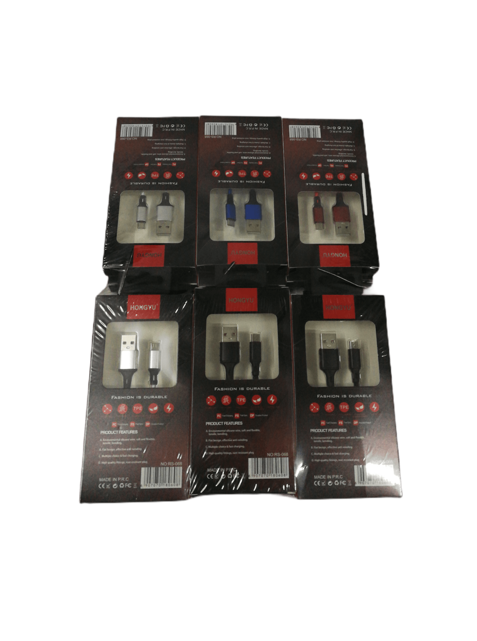 LOT DE 12 - USB MICRO câble nylon 1,80€/unité | Grossiste-pro