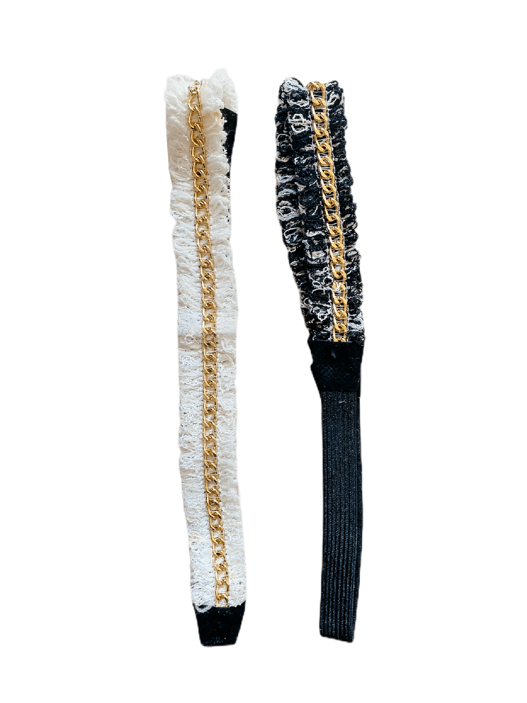 LOT DE 12 - Bandeaux élastique bohème avec chaîne 0,75€/unité | Grossiste-pro