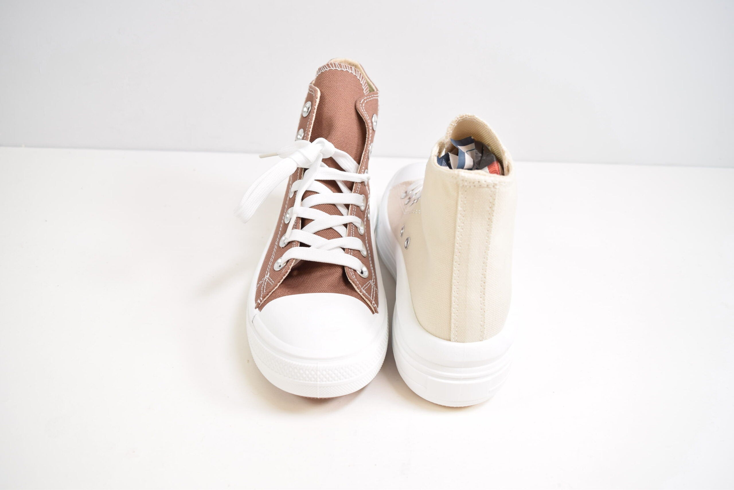 Basket Haut Femme Motif Semelle Épaisse (x12)