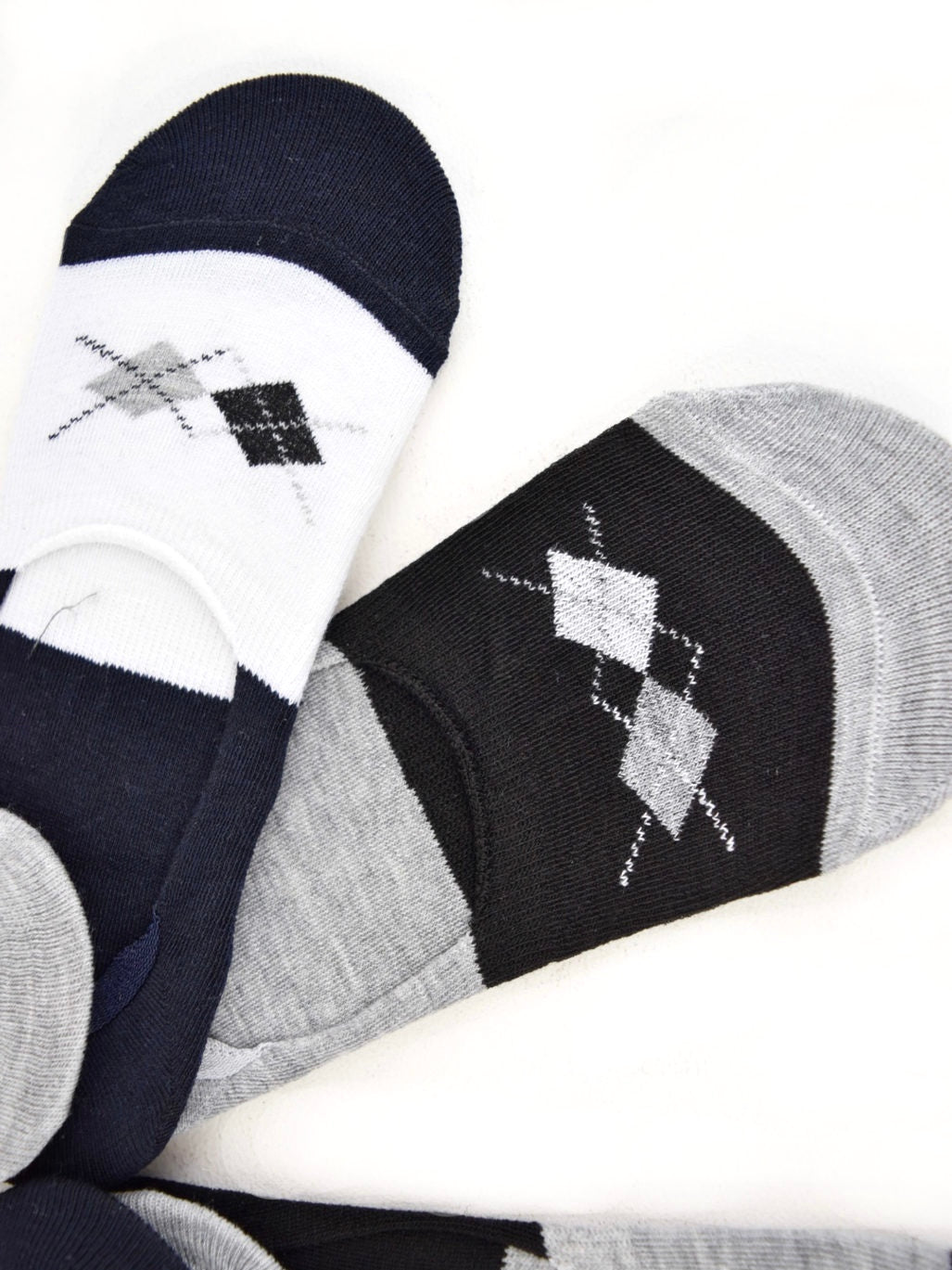HOMME Chaussettes socquettes coton losange (x24)
