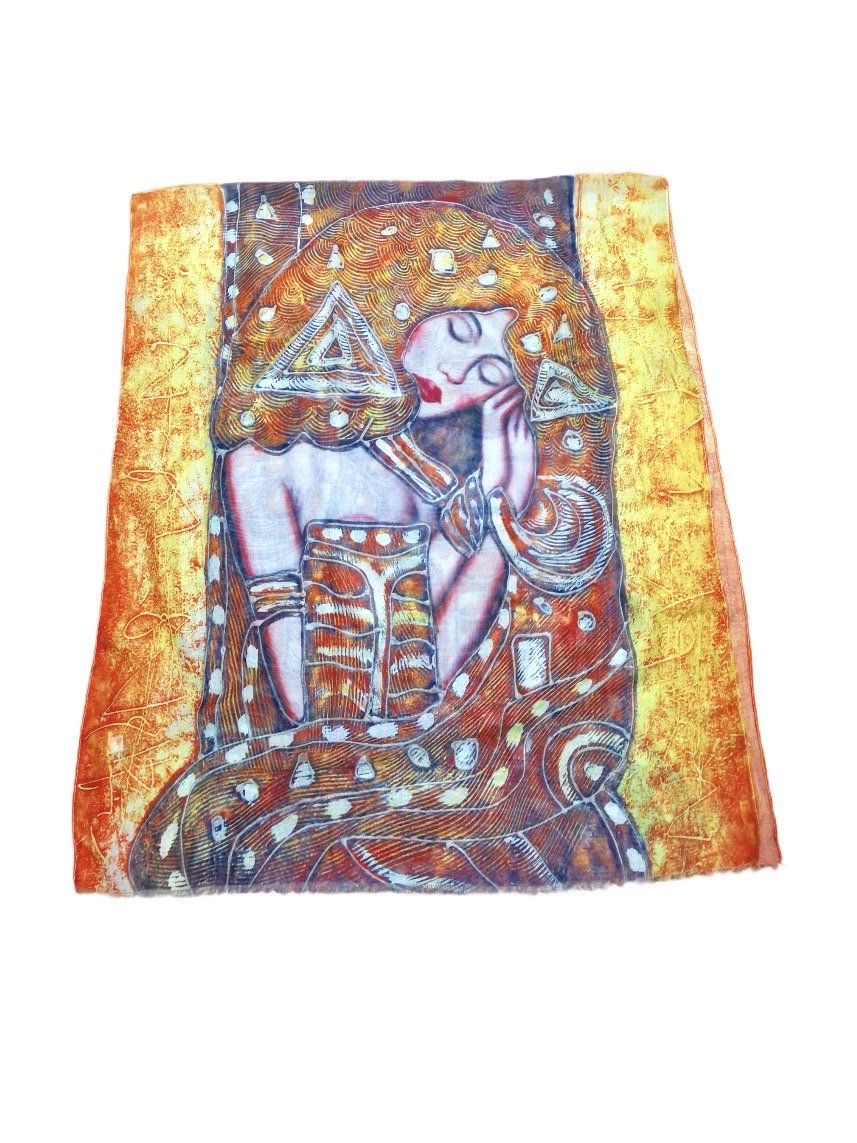 Foulard étole tableau femme (x3) 3,50€/unité | Grossiste-pro