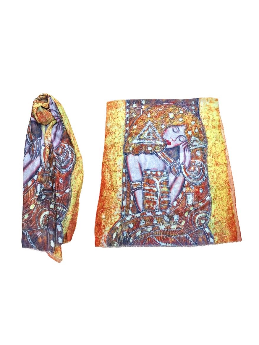 Foulard étole tableau femme (x3) 3,50€/unité | Grossiste-pro