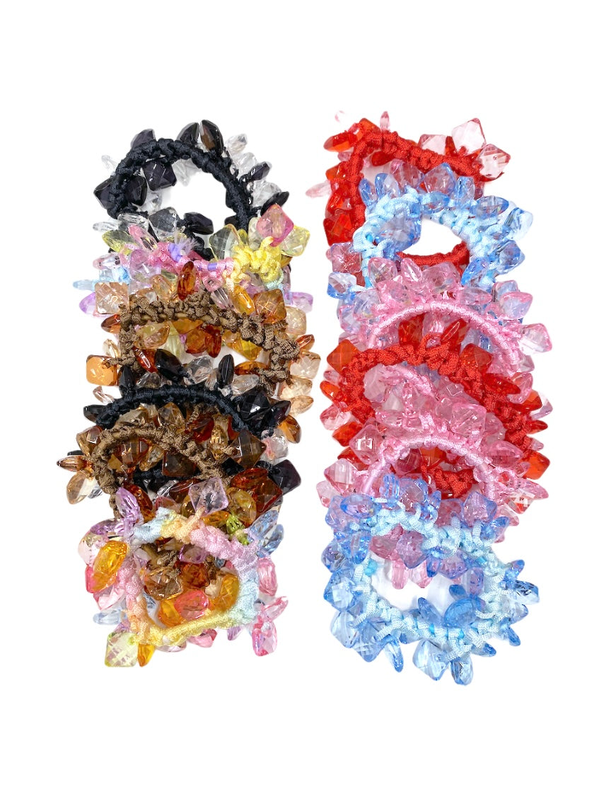 Chouchou élastique cube (x12)