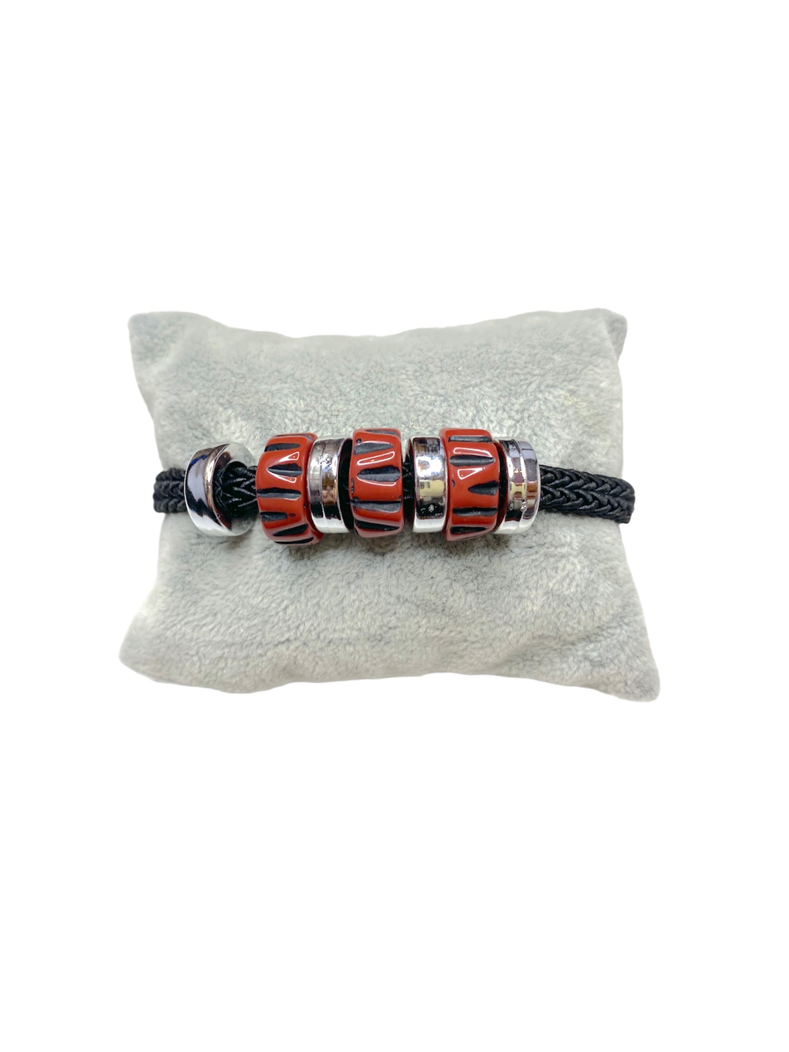 Bracelet fantaisie tresse rond couleurs mélange #ZBR120(x12)