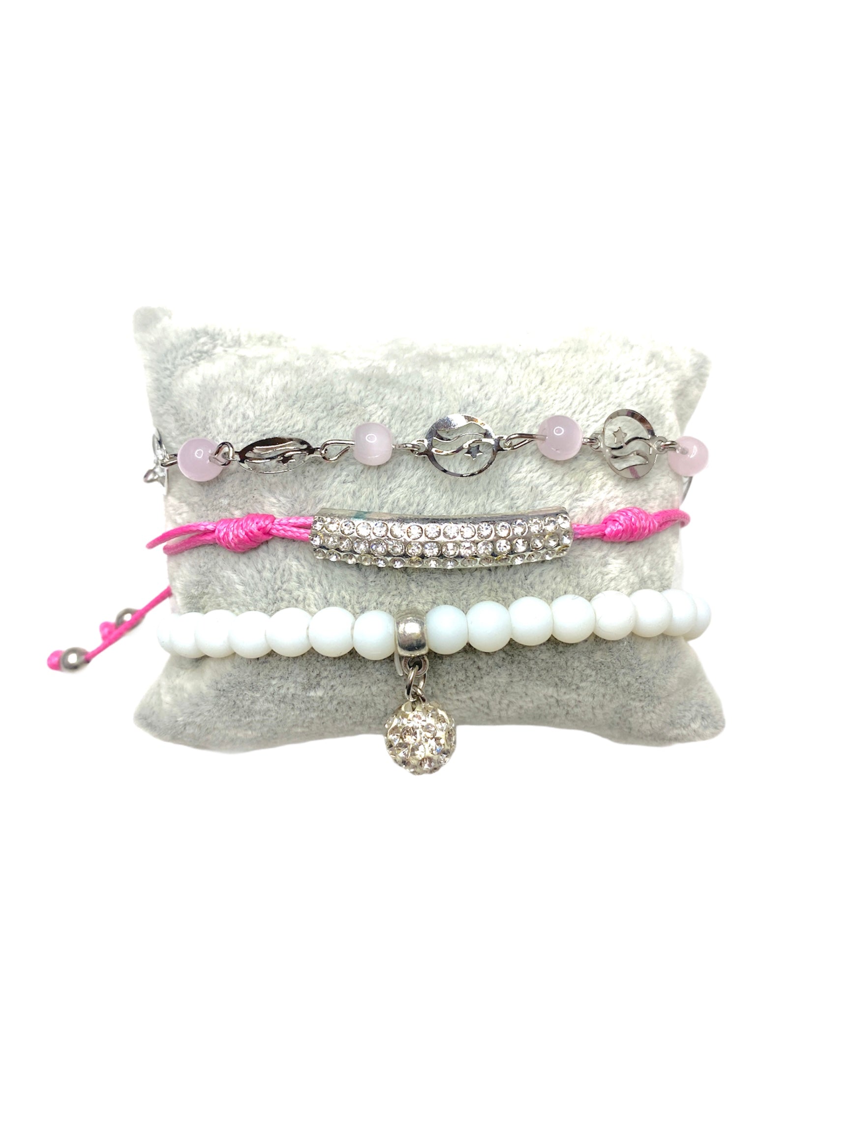 Lot de 3 Bracelets cordon fantaisie #CZBR1