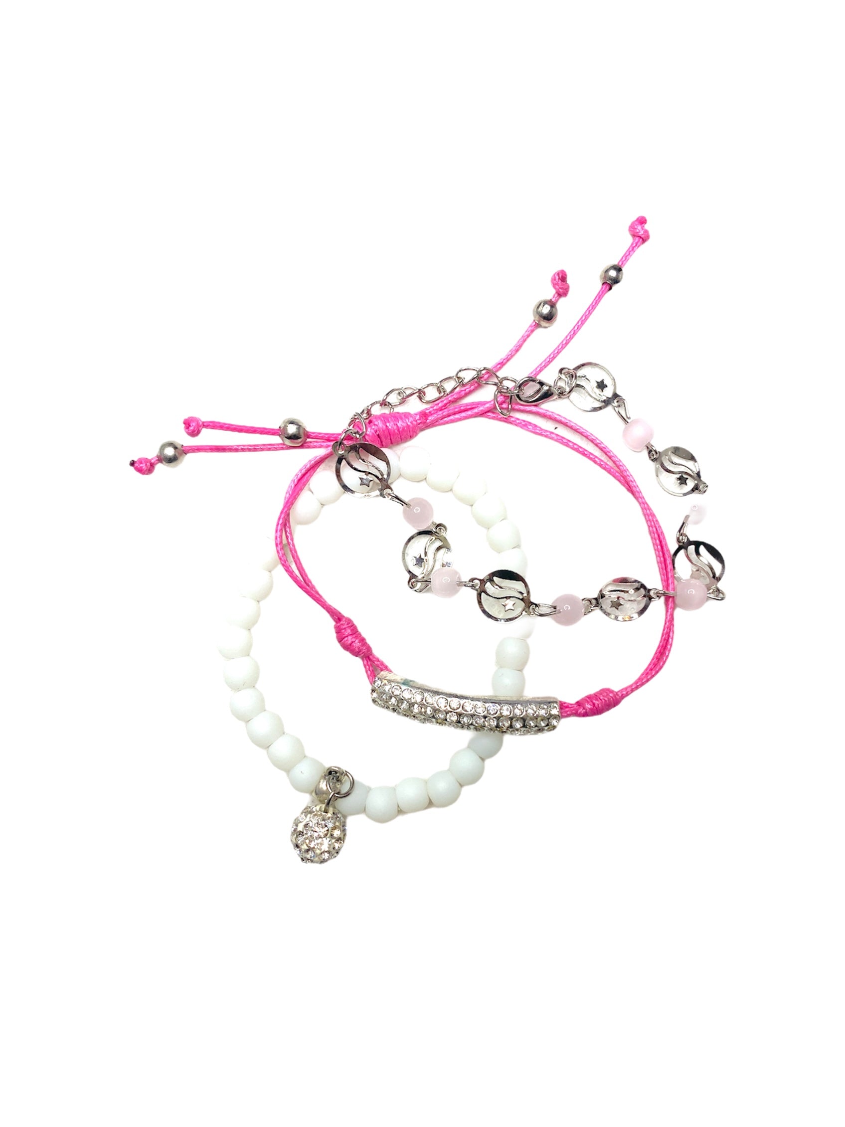 Lot de 3 Bracelets cordon fantaisie #CZBR1