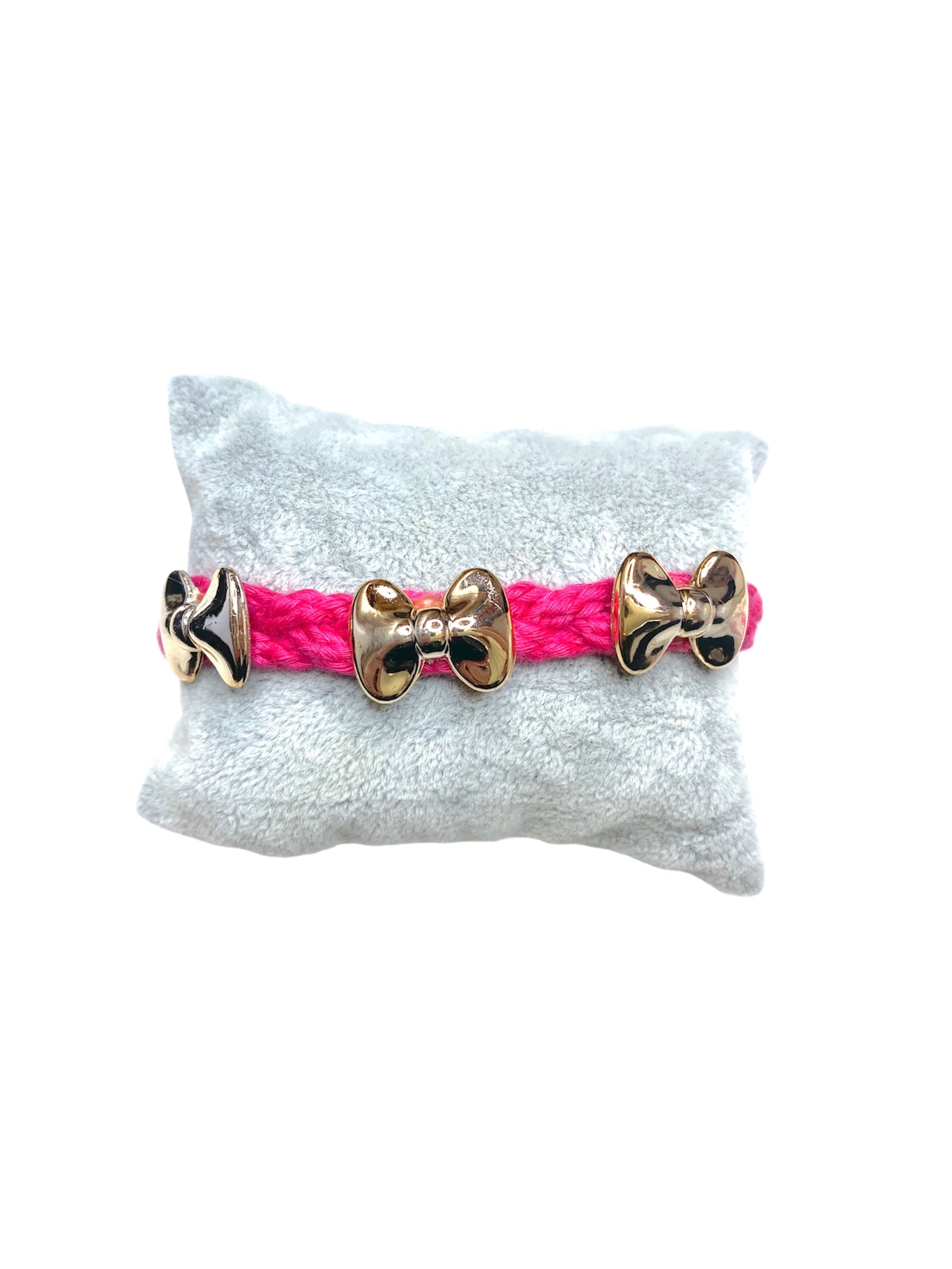 Bracelet tissu tresse noeud couleurs mélangées (x12)