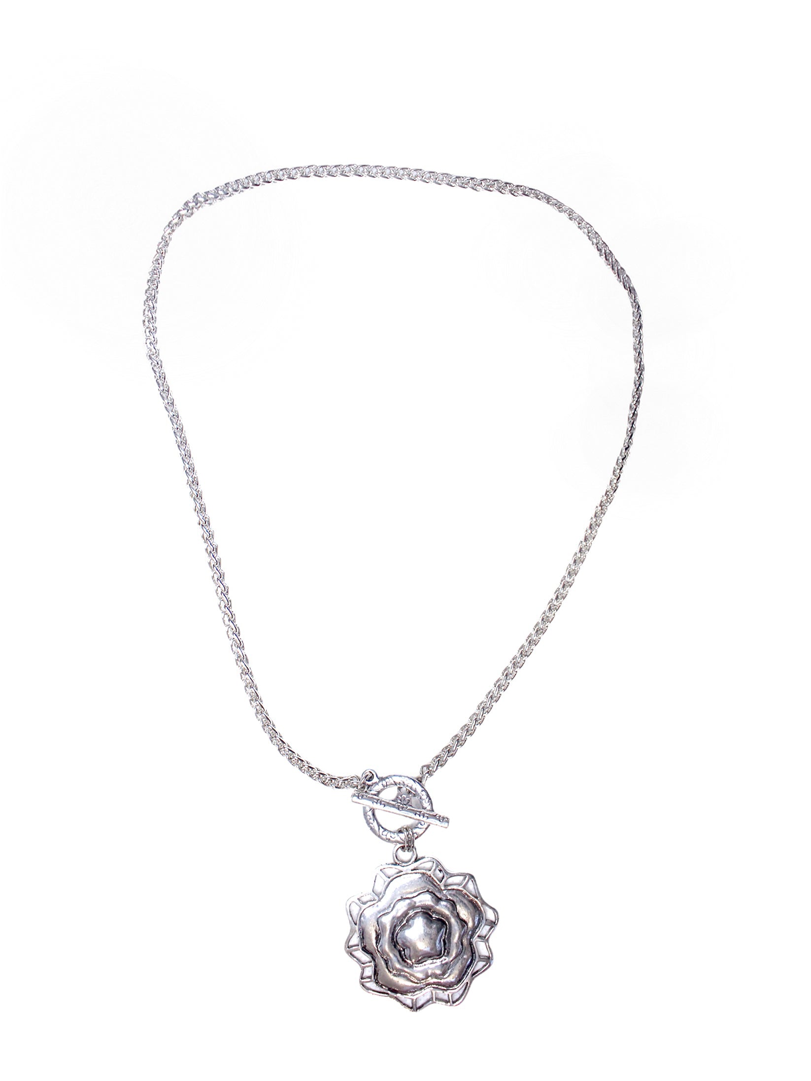 Collier sautoir fantaisie Chaîne fleur
