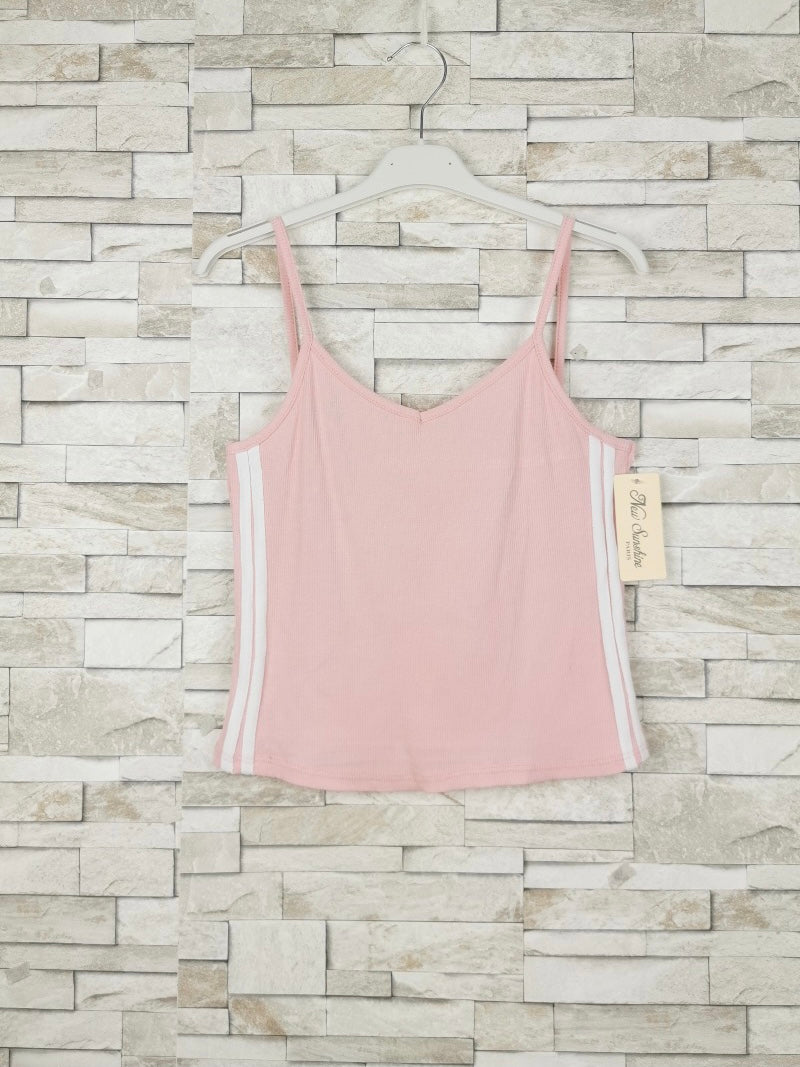 Débardeur crop top bande (x12)