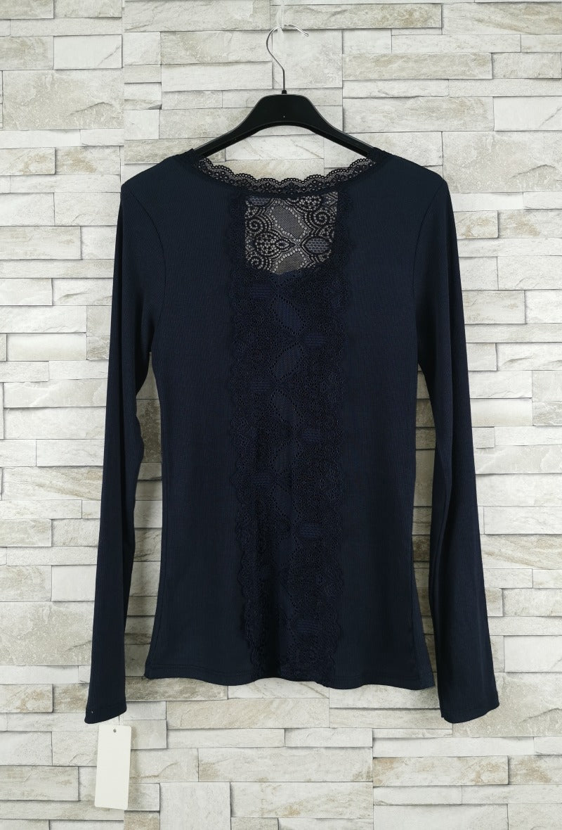 T-shirt en dentelle manche longue (x9)