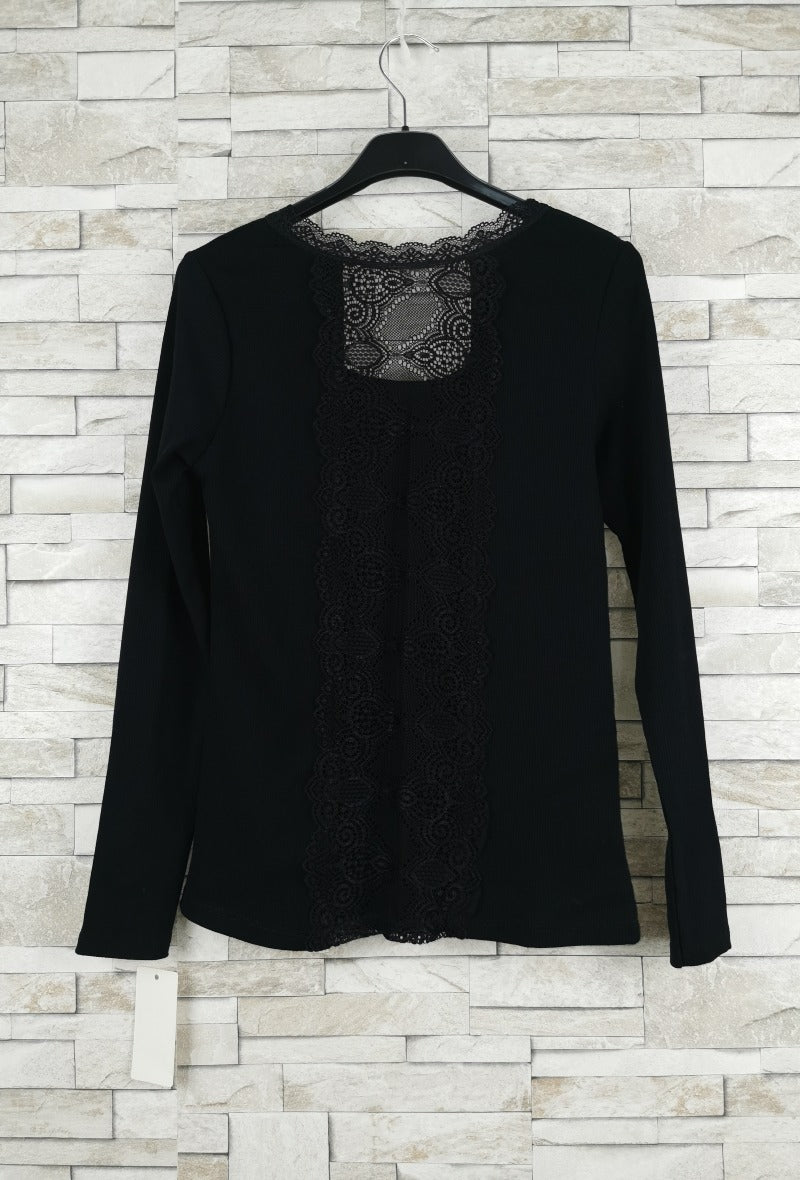 T-shirt en dentelle manche longue (x9)